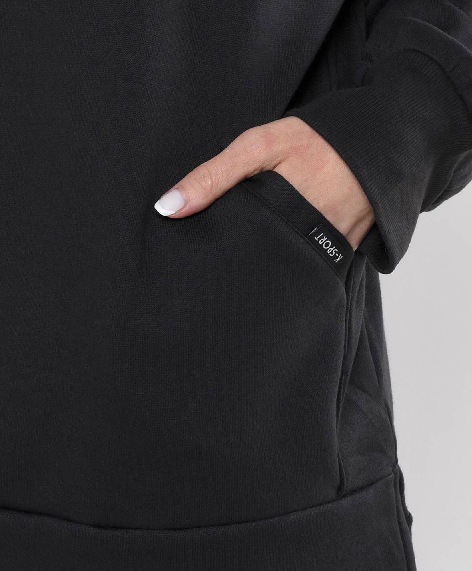 Polerón mujer liso oversize extra largo Polerón mujer liso oversize extra largo