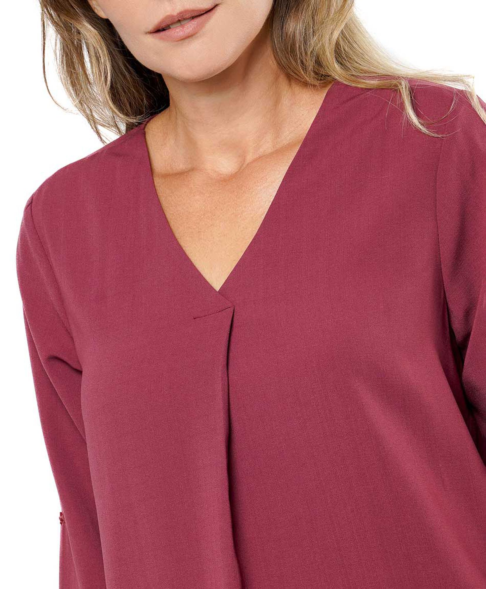 Blusa mujer cuello en v Blusa mujer cuello en v