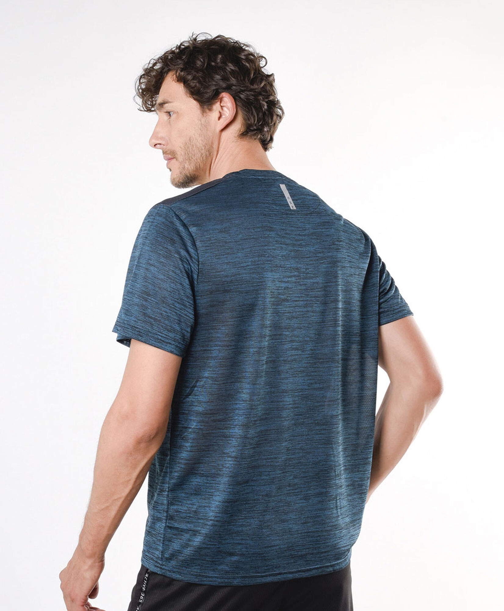 Polera deportiva hombre jaspeada Polera deportiva hombre jaspeada