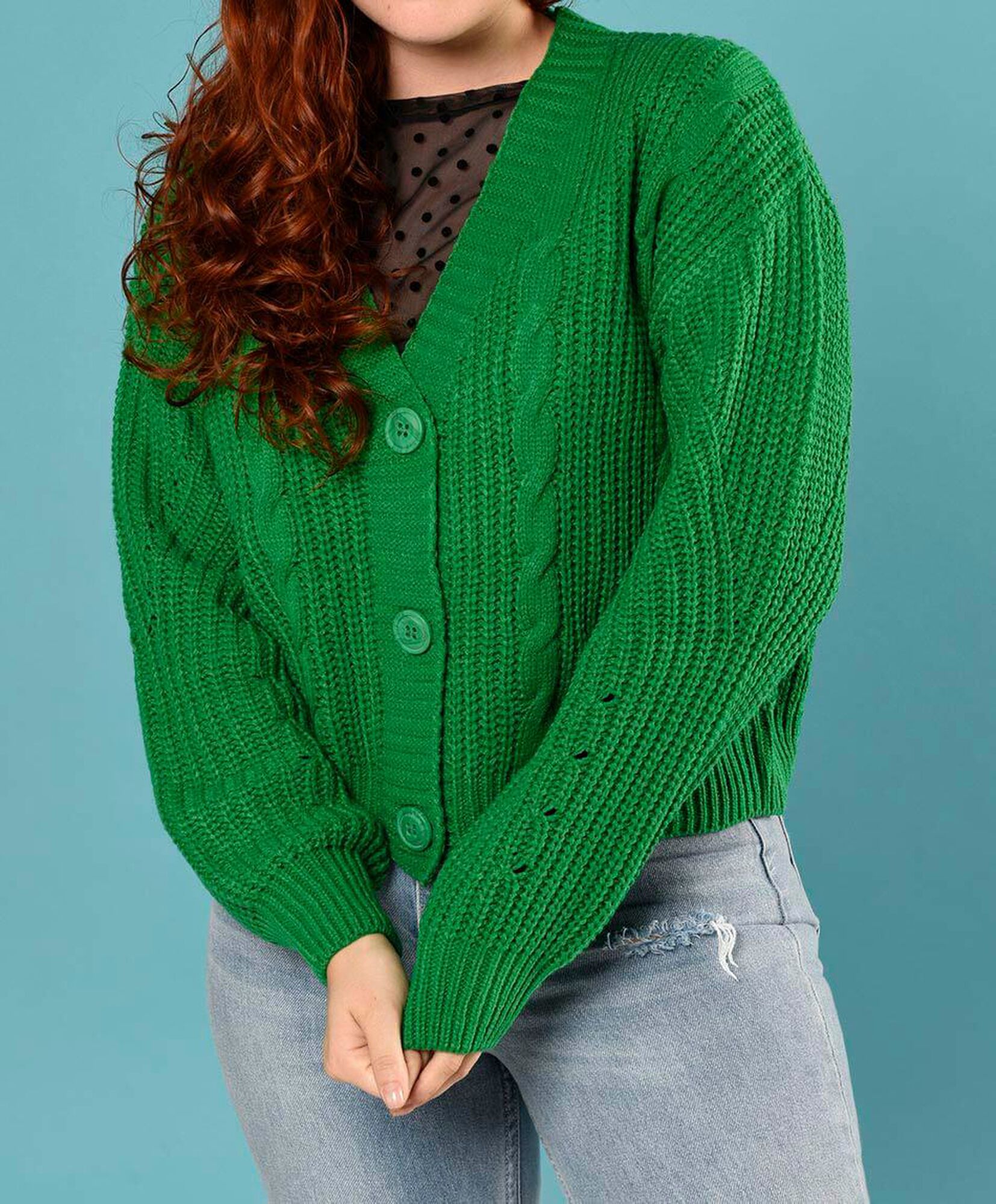 Cardigan trenzas crop Cardigan trenzas crop