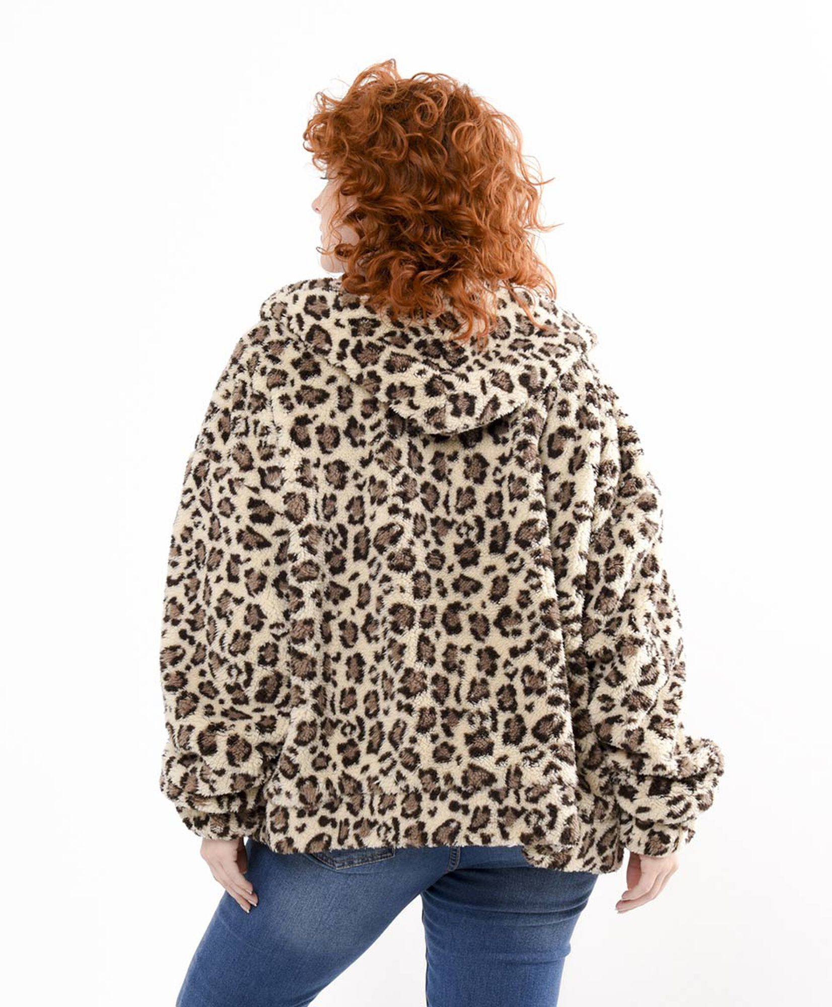 Polar mujer animal print oversize Polar mujer animal print oversize