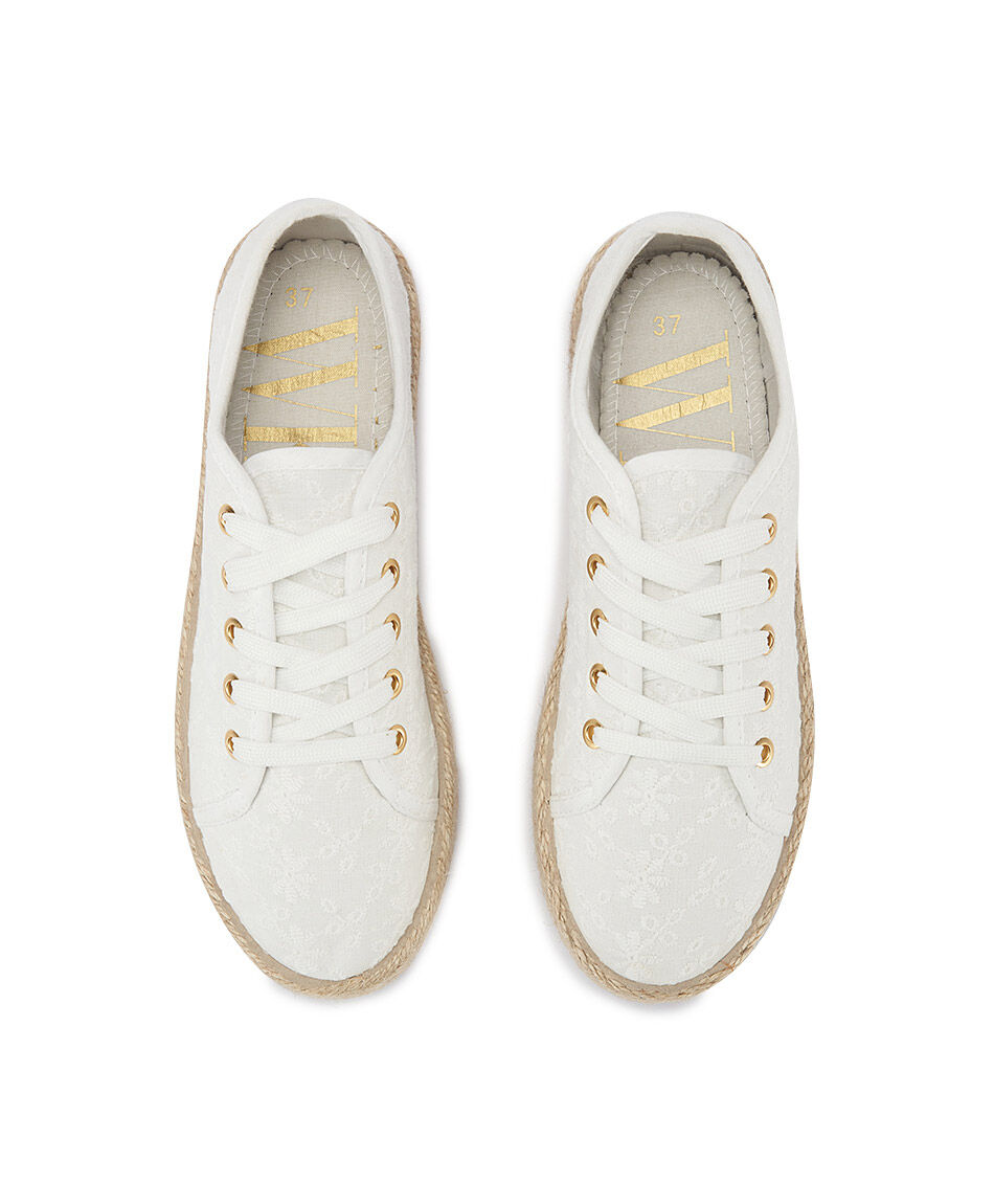 Zapatilla mujer suela rafia