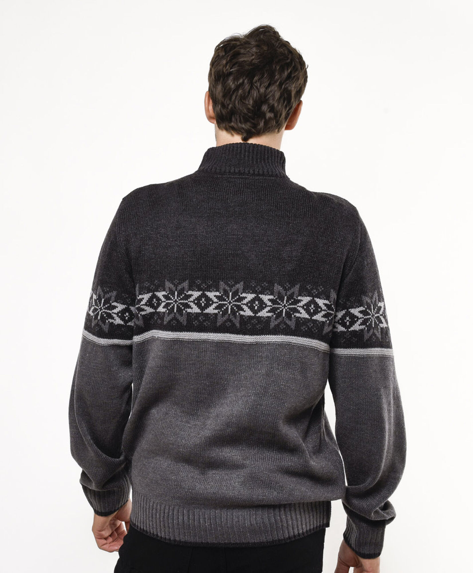 Sweater hombre bicolor cierre entero Sweater hombre bicolor cierre entero