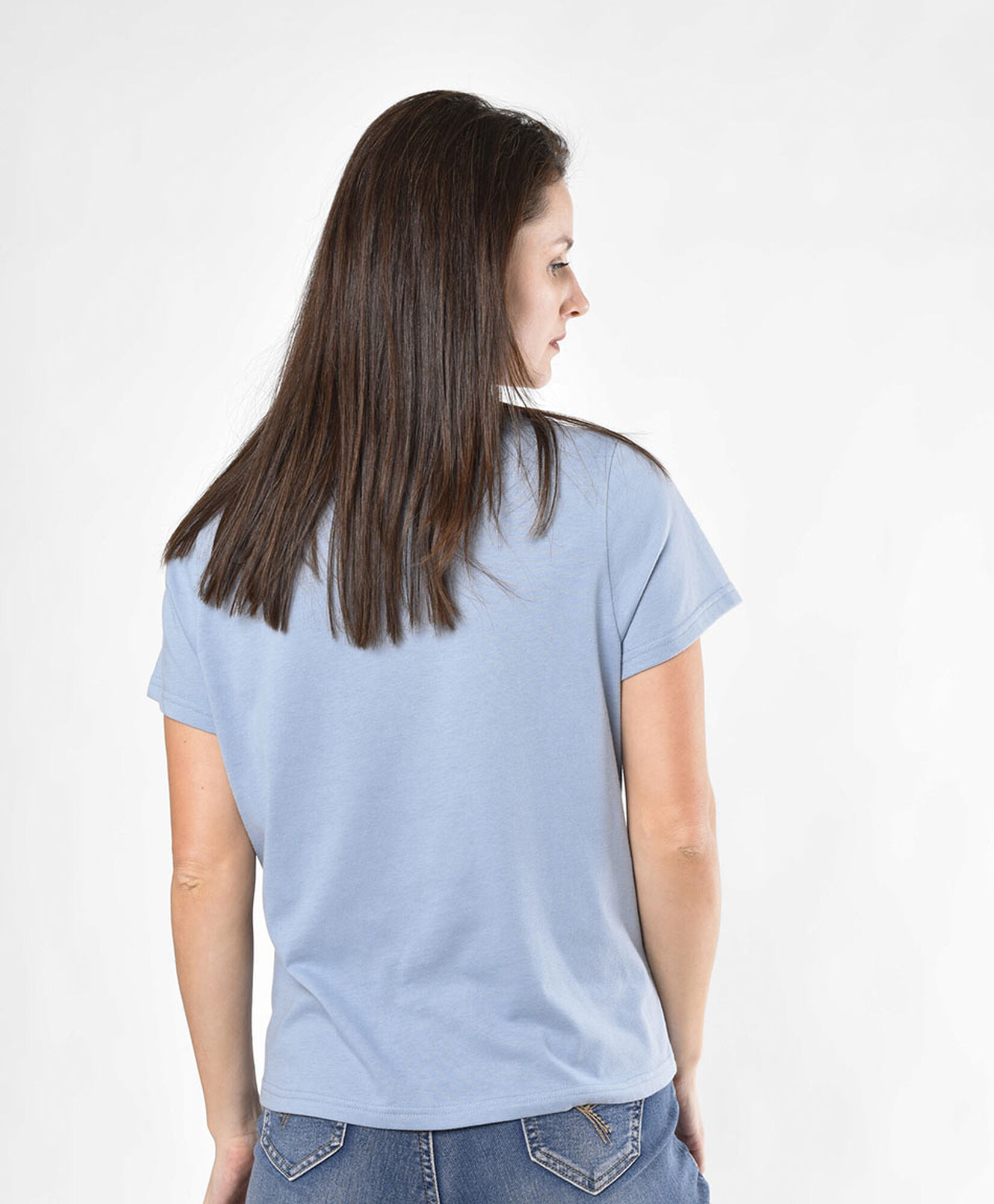 Polera mujer estampado lunas Polera mujer estampado lunas