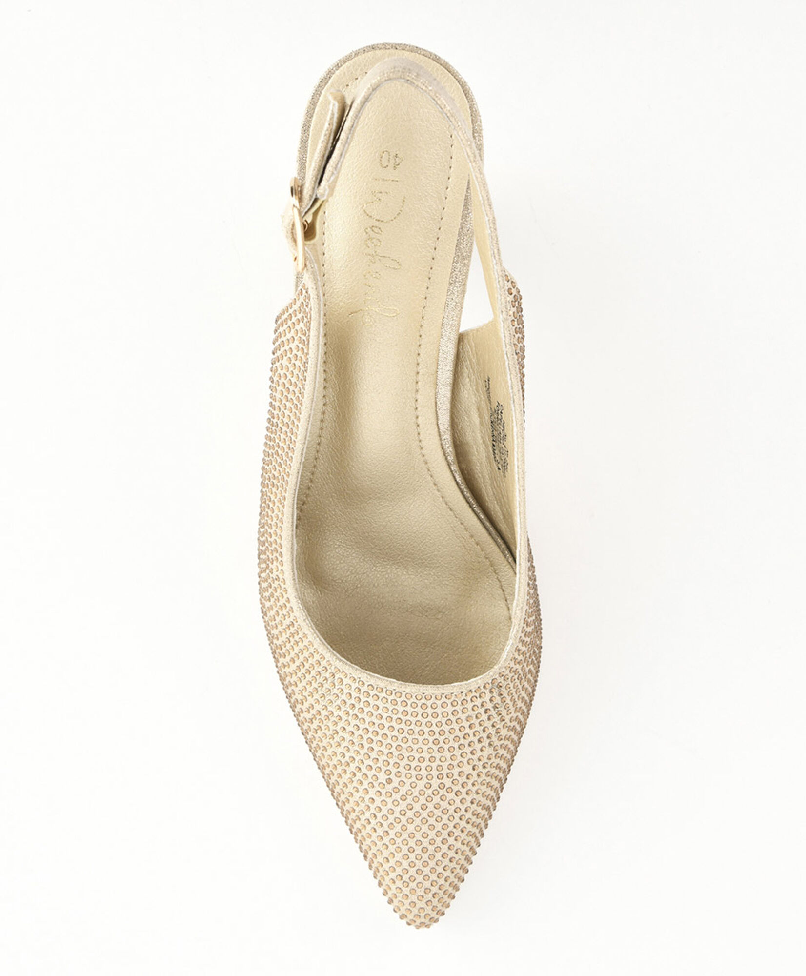 Zapato mujer brillos dorado Zapato mujer brillos dorado