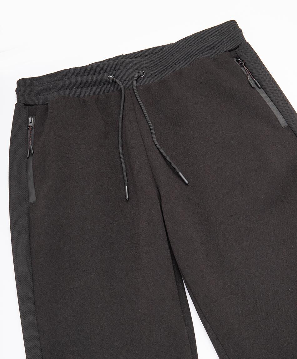 Pantal&oacute;n deportivo hombre jogger negro noche