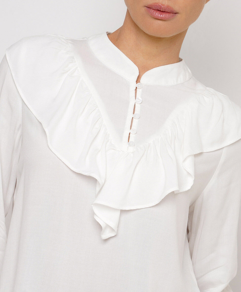 Blusa mujer ligera vuelitos white