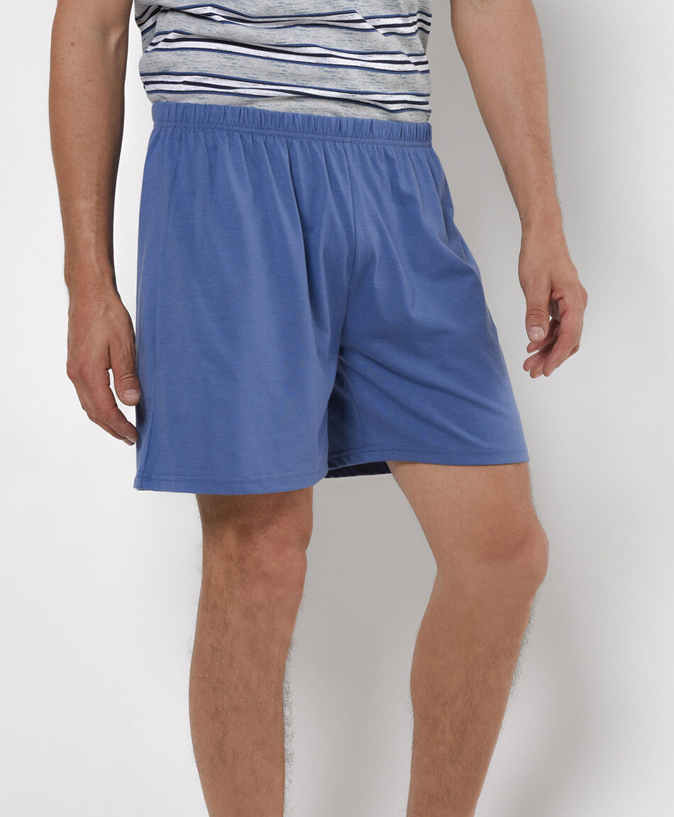 Pijama hombre rayas bolsillo 2 piezas