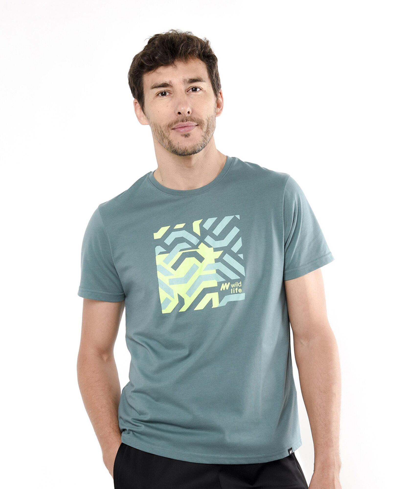 Polera deportiva hombre print wild Polera deportiva hombre print wild