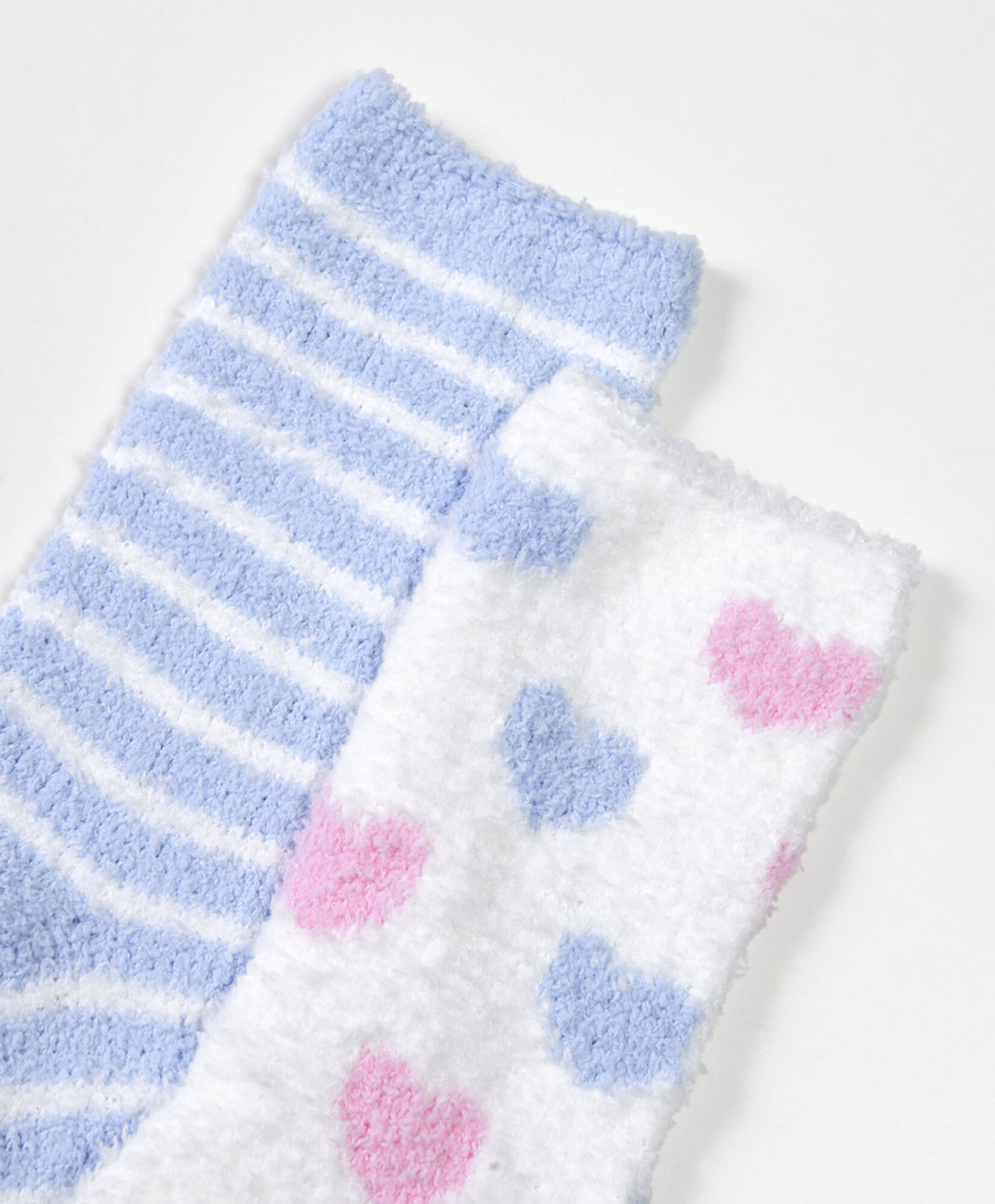 Pack 2 calcetines mujer gruesos líneas corazón Pack 2 calcetines mujer gruesos líneas corazón