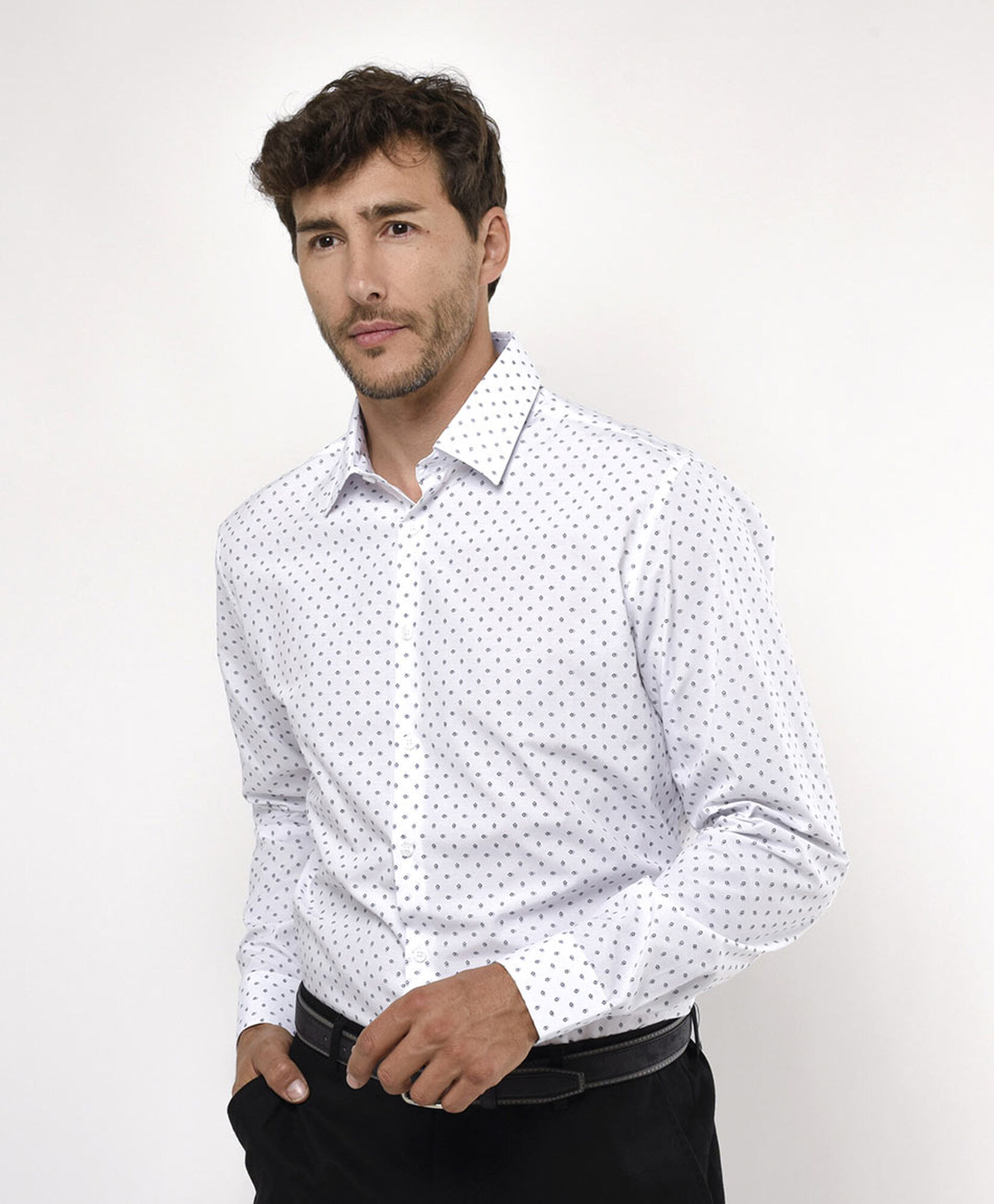Camisa hombre mini cuadros Camisa hombre mini cuadros