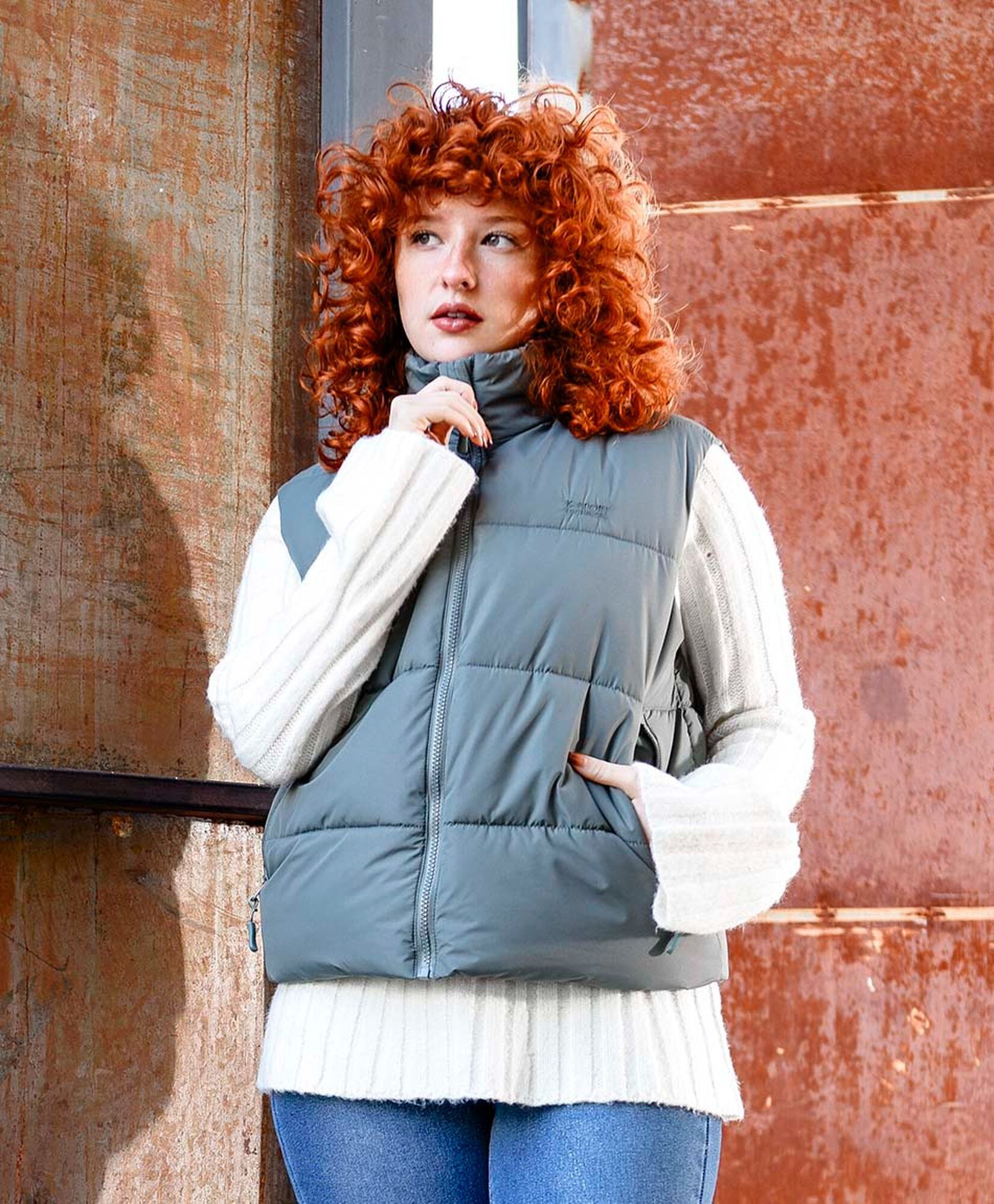 Parka deportiva mujer puffa sin mangas Parka deportiva mujer puffa sin mangas