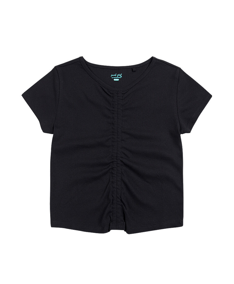 Polera ni&ntilde;a costura frontal