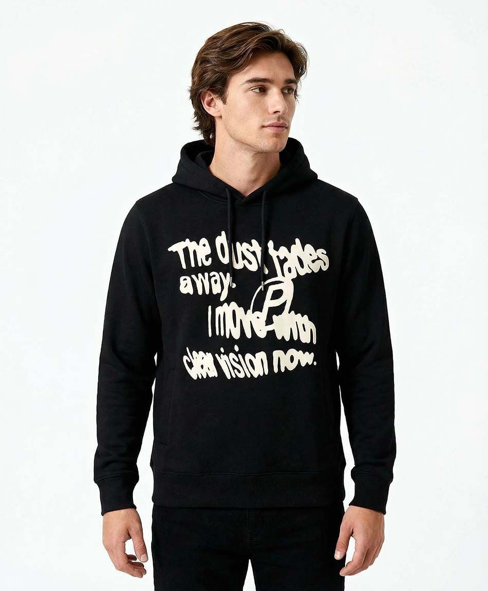 Poler&oacute;n hombre estampado letras
