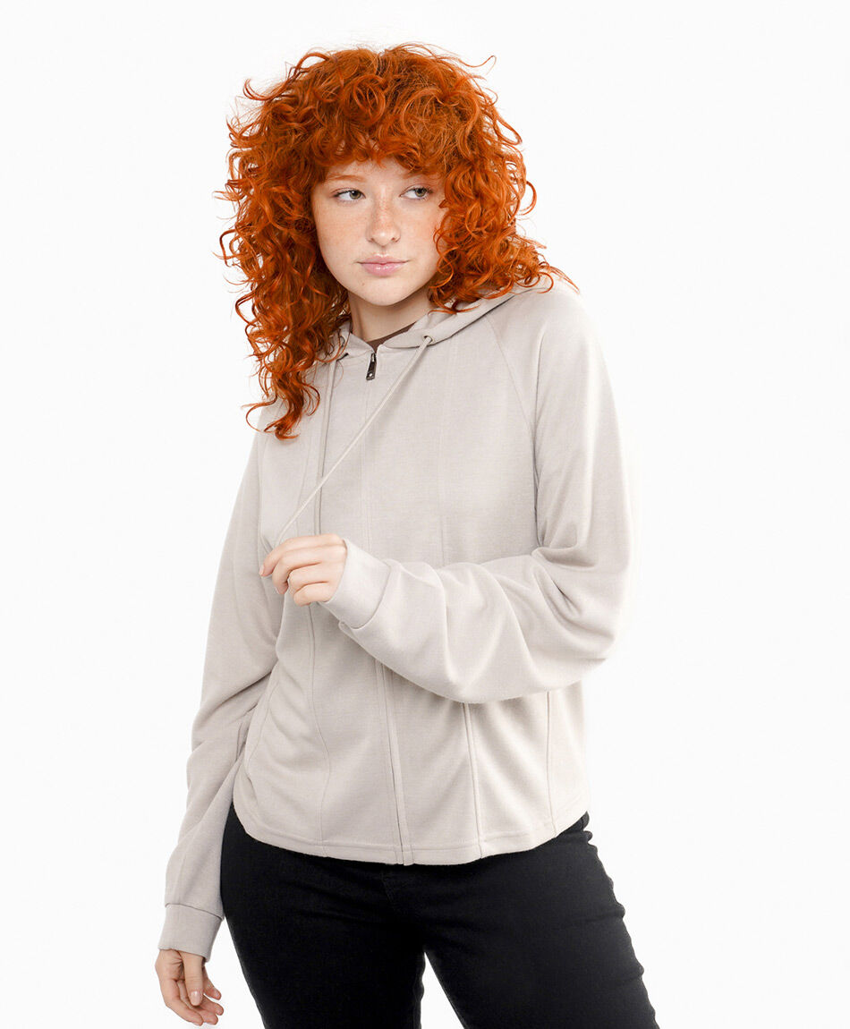 Poler&oacute;n mujer liso grey