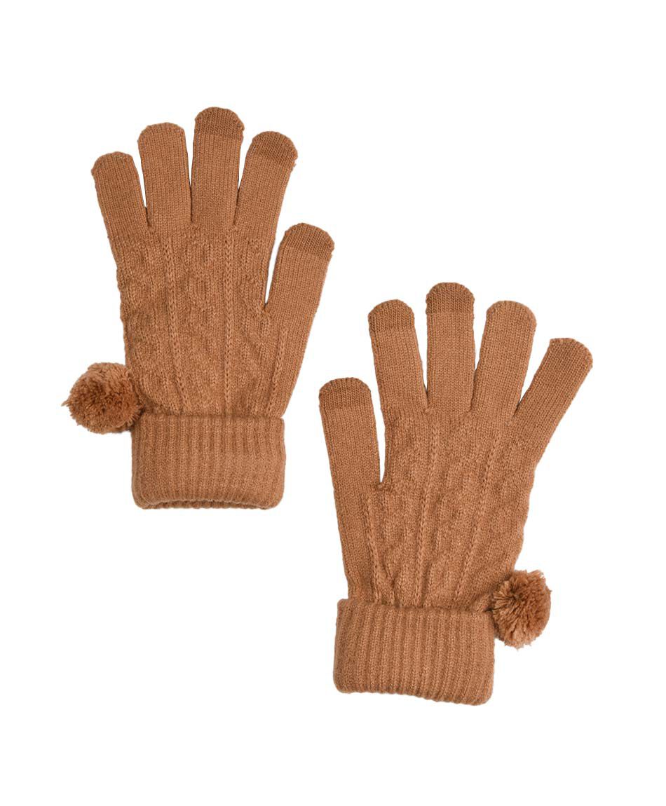 Guantes mujer pomp&oacute;n