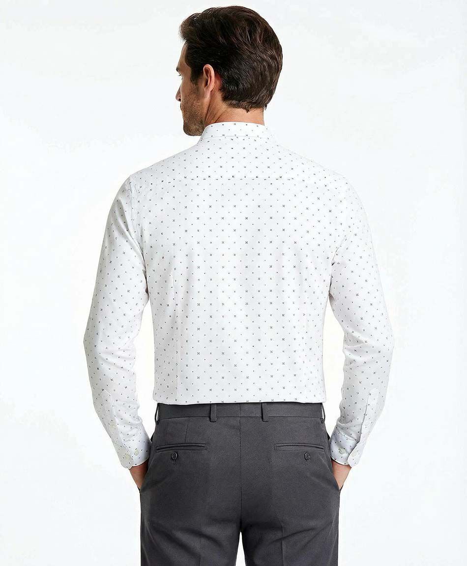 Camisa hombre manga larga onix blue