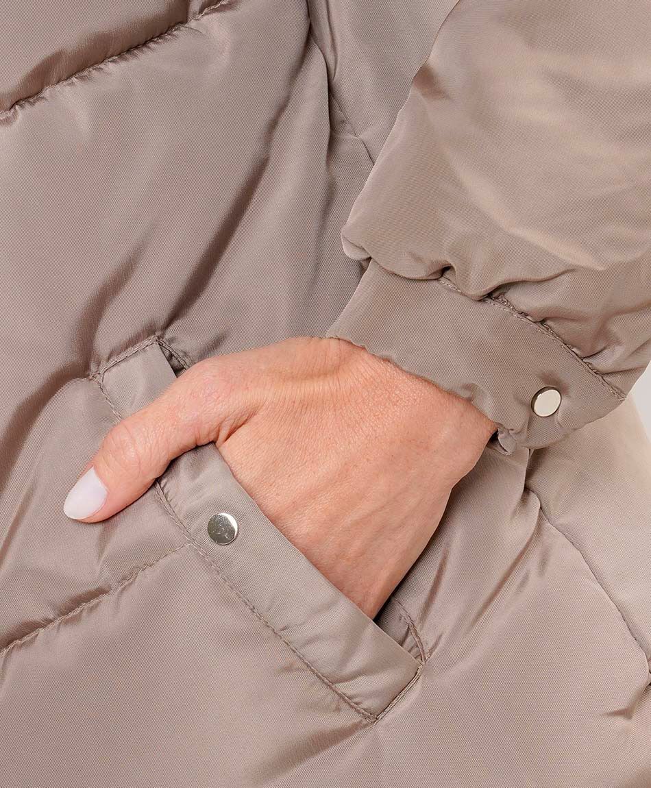 Parka mujer cuello pelos