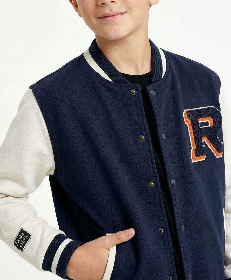 Chaqueta ni&ntilde;o tipo b&eacute;isbol cl&aacute;sica
