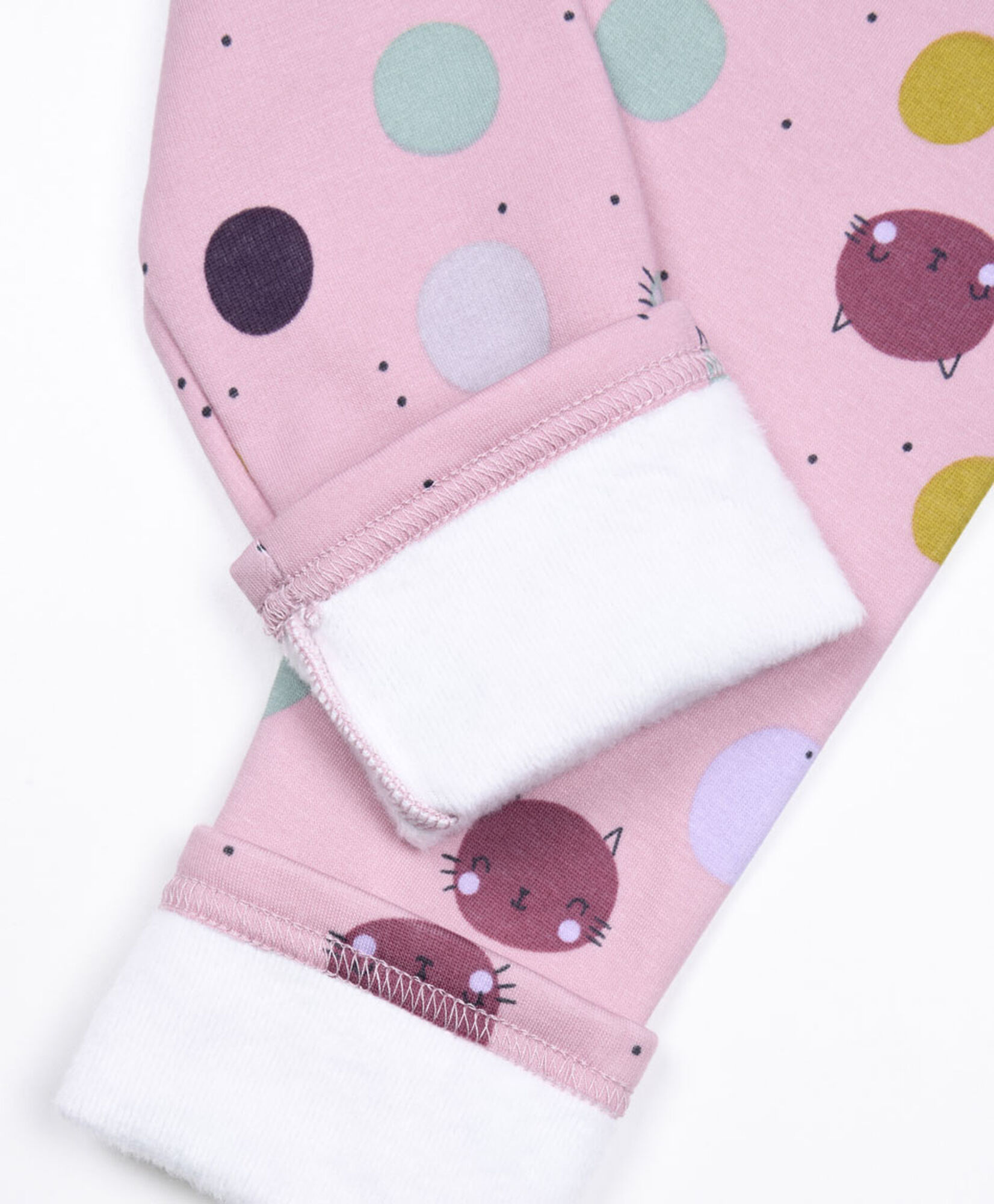 Leggins bebé gatos puntos forrada Leggins bebé gatos puntos forrada