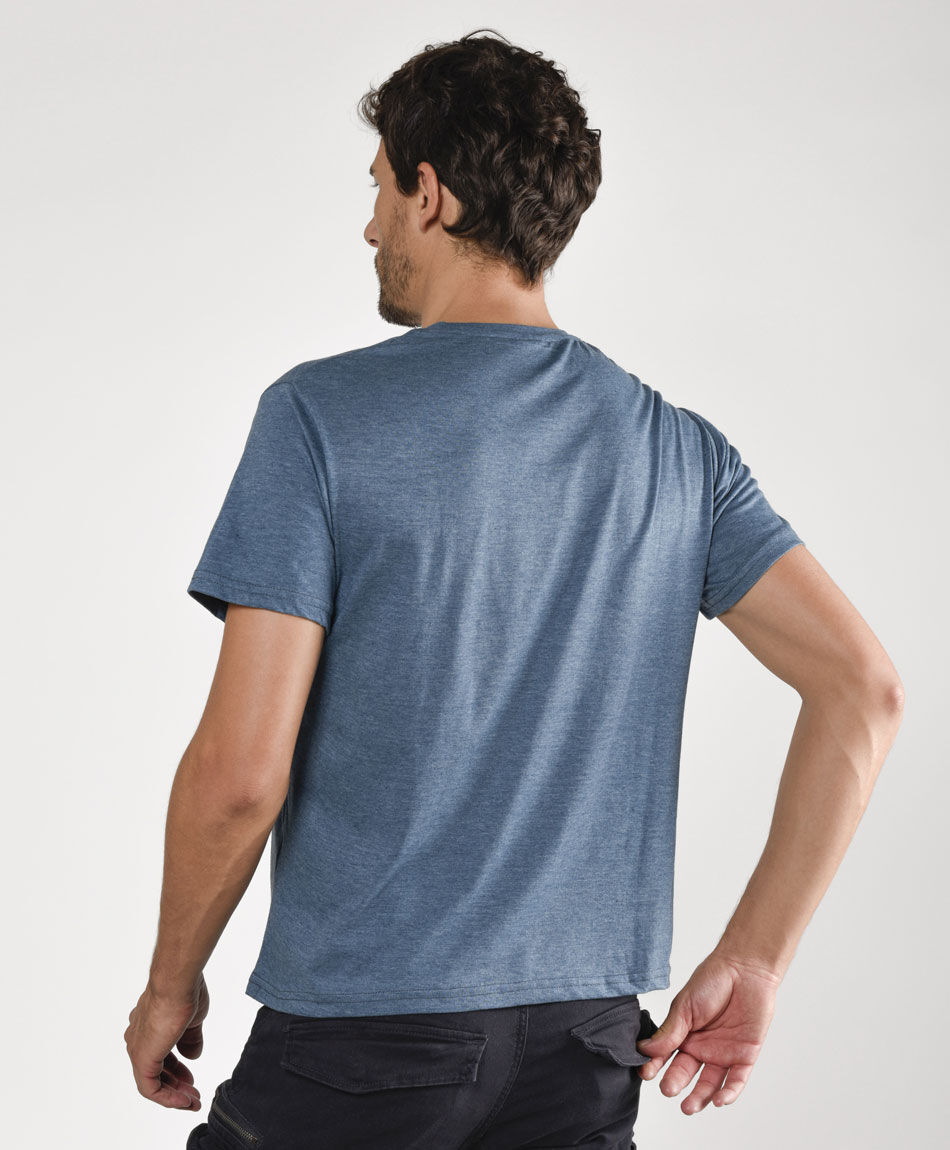 Polera manga corta cuello redondo