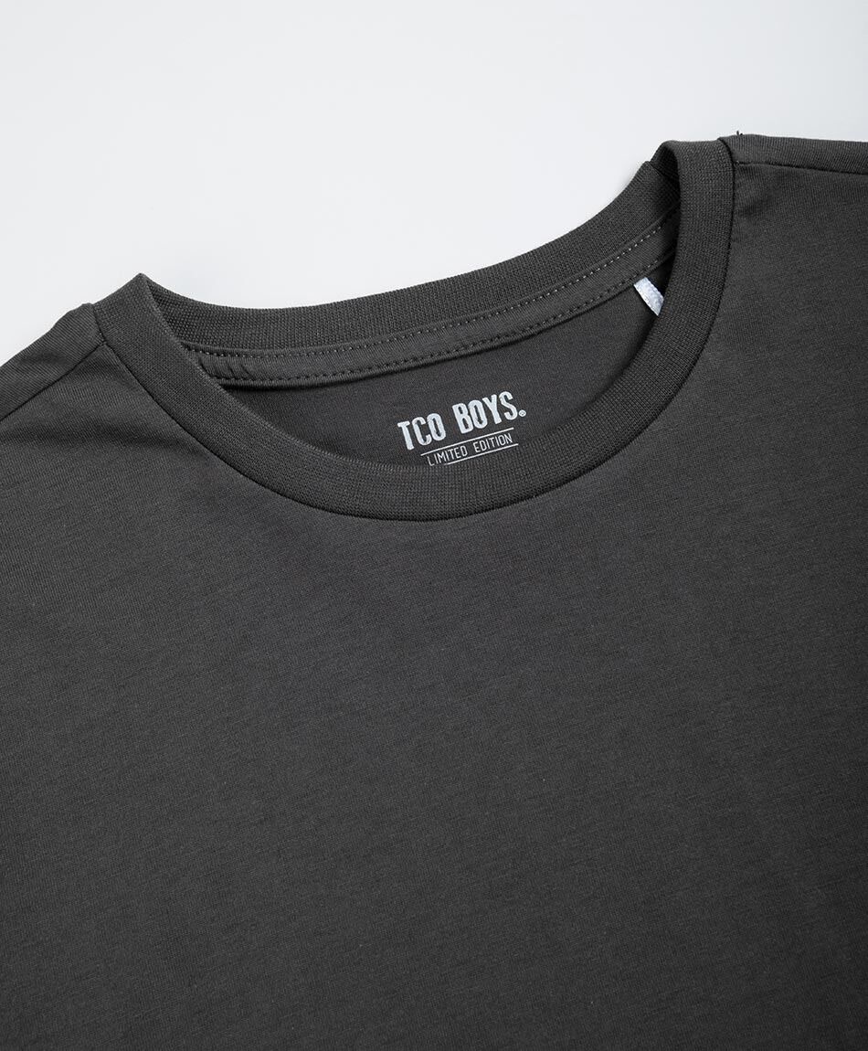 Polera ni&ntilde;o b&aacute;sica manga larga