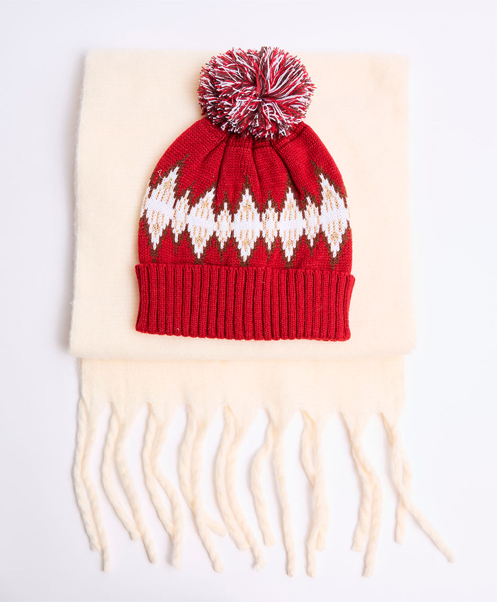 Set bufanda + gorro mujer diseño Set bufanda + gorro mujer diseño