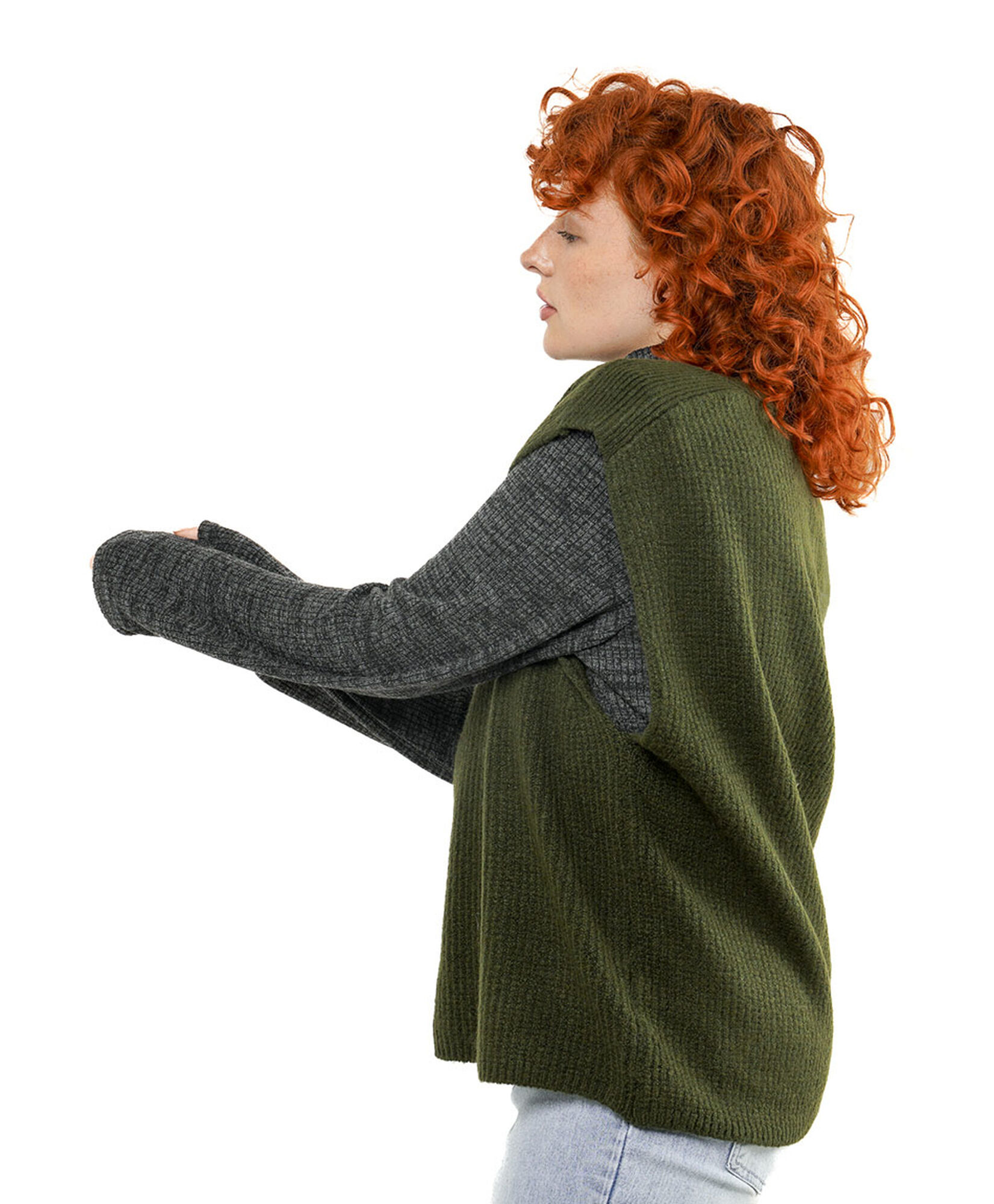Sweater mujer cuello v sin mangas Sweater mujer cuello v sin mangas