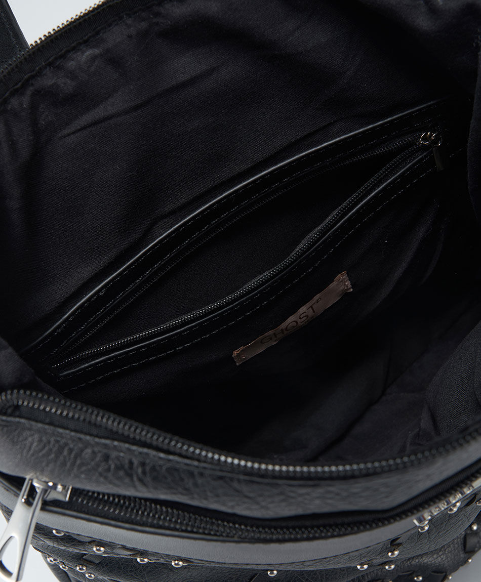 Mochila mujer tachas cruzadas