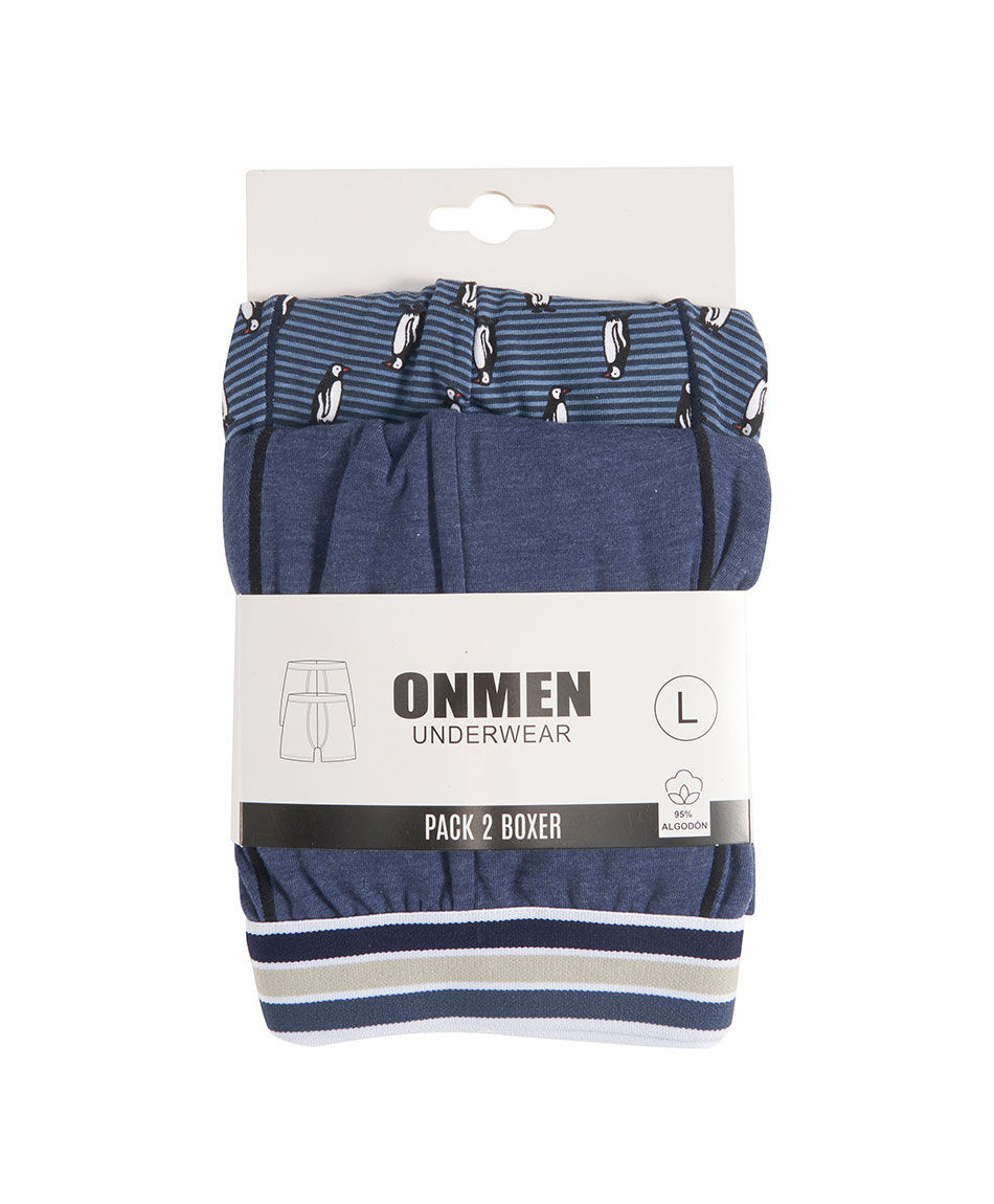Pack 2 boxer hombre ping&uuml;inos