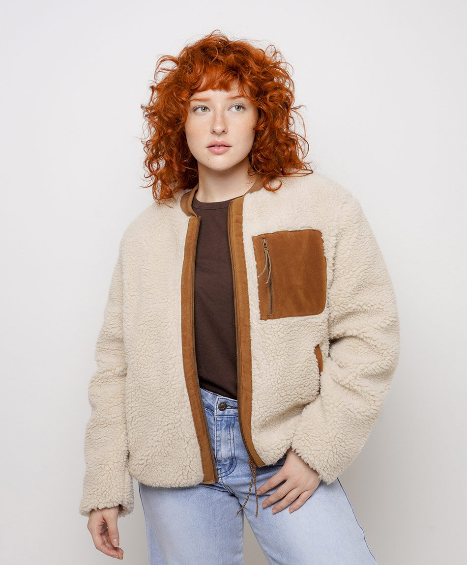 Chaqueta mujer chiporro contraste