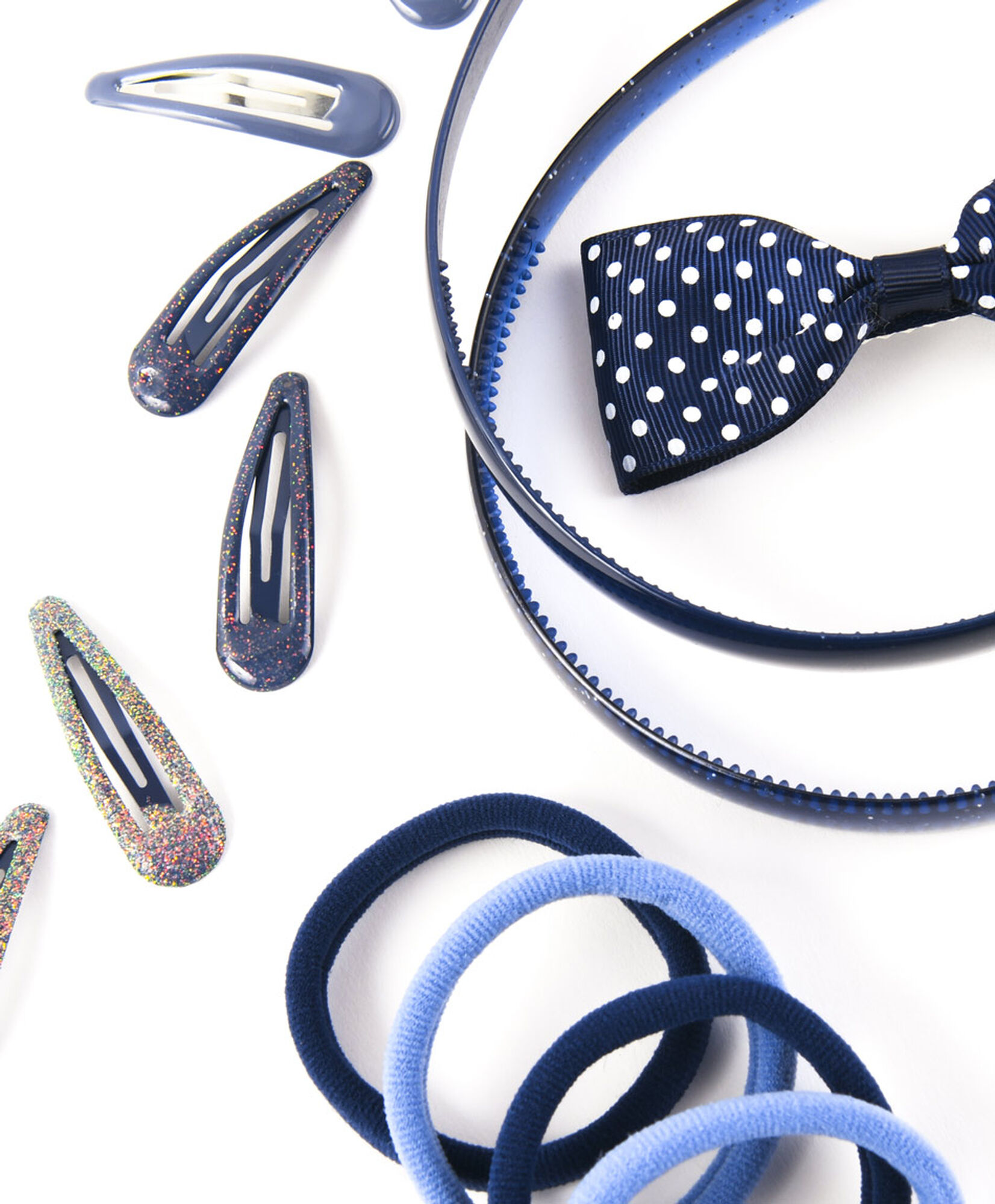 Set accesorios pelo infantil azul Set accesorios pelo infantil azul