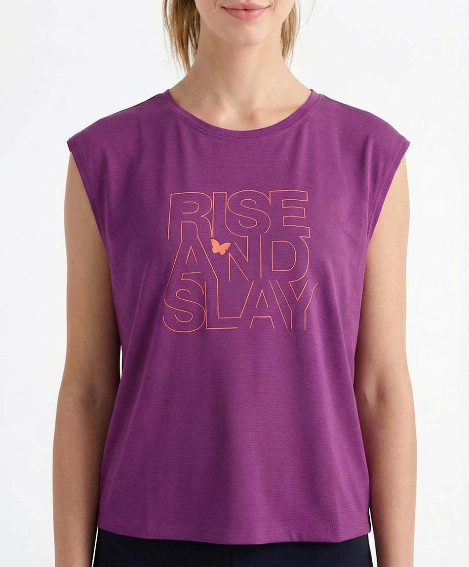 Polera deportiva mujer frase