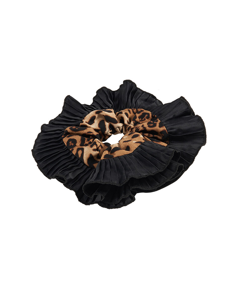 Scrunchie mujer grande animal print