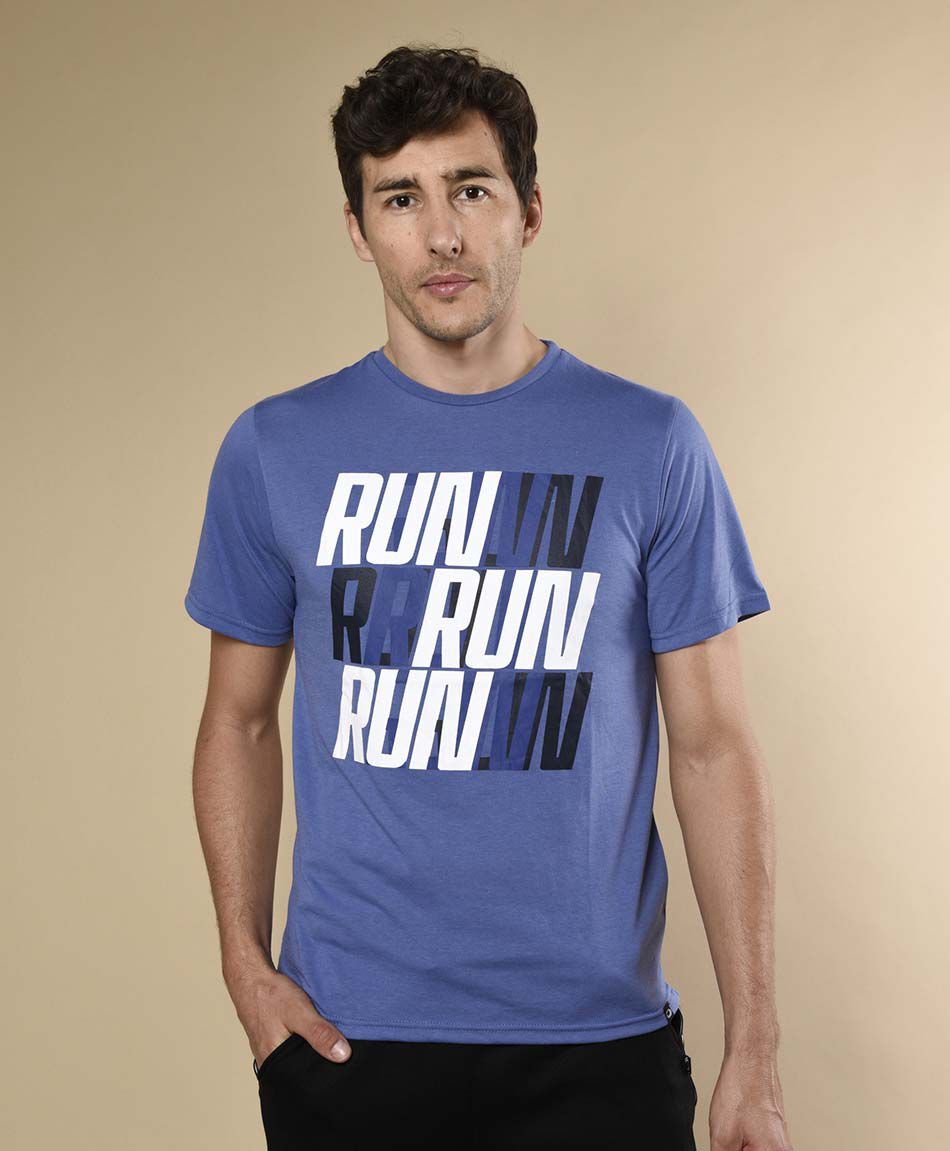Polera deportiva manga corta cuello redondo