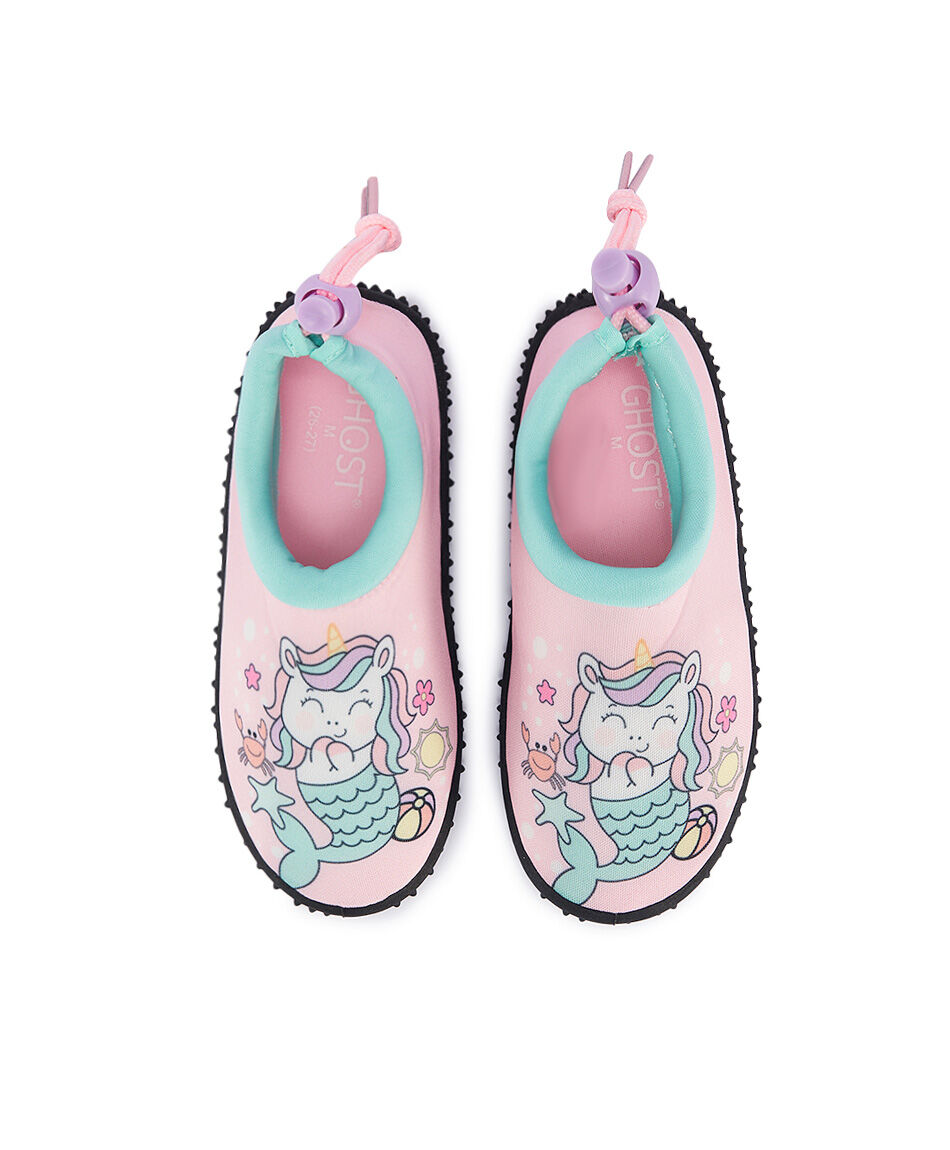 Zapato de agua infantil sirena
