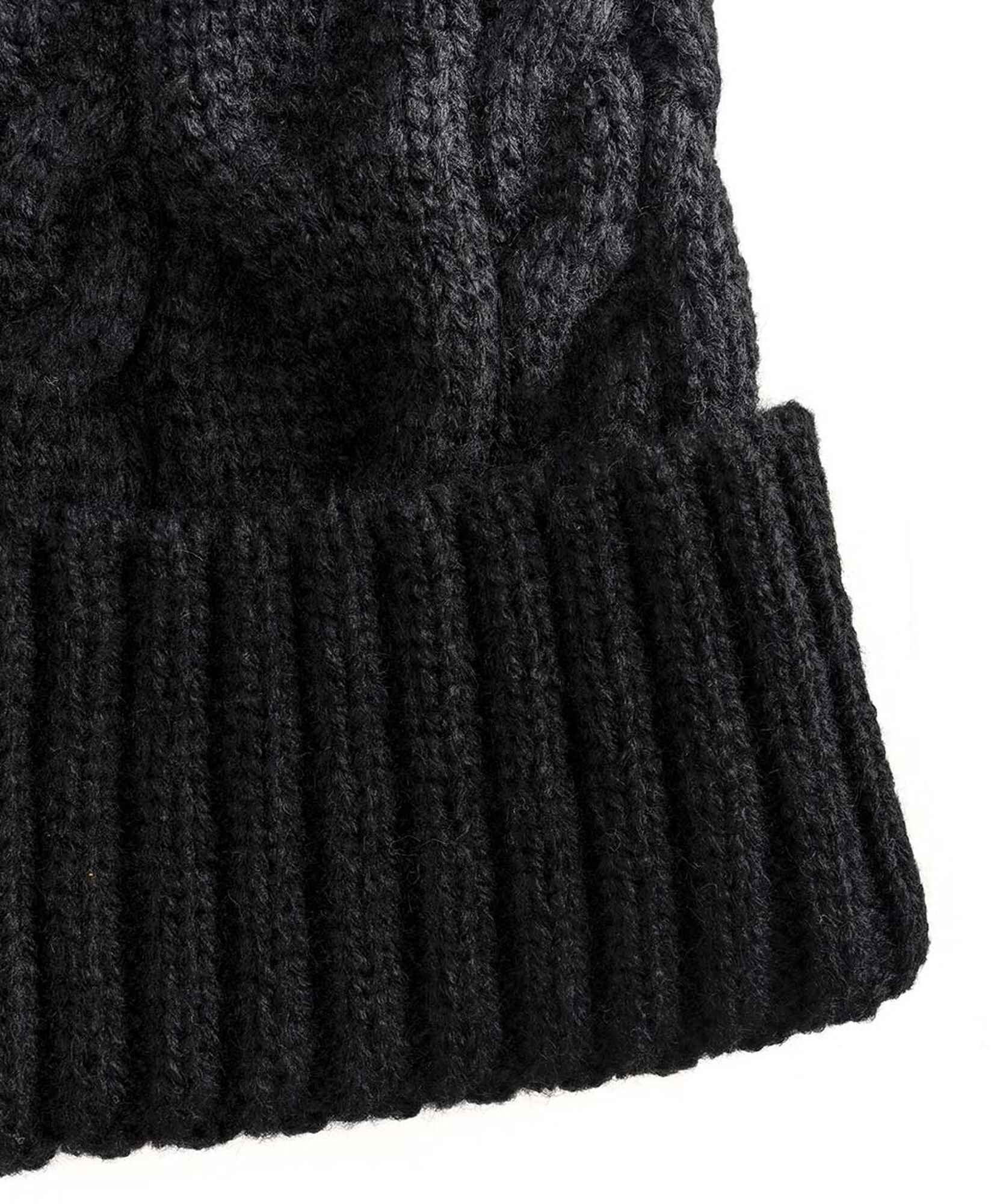 Gorro mujer pompón negro Gorro mujer pompón negro