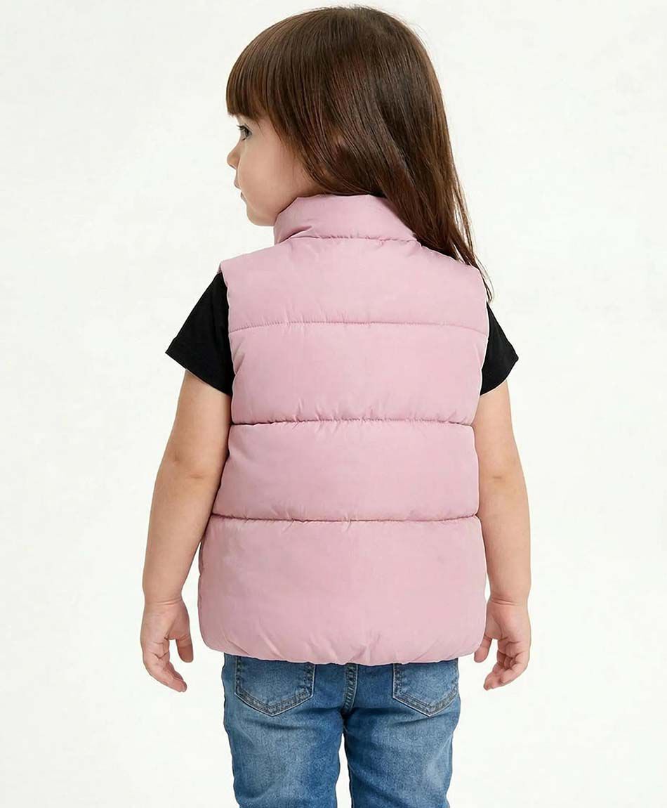 Parka beb&eacute; sin mangas rose