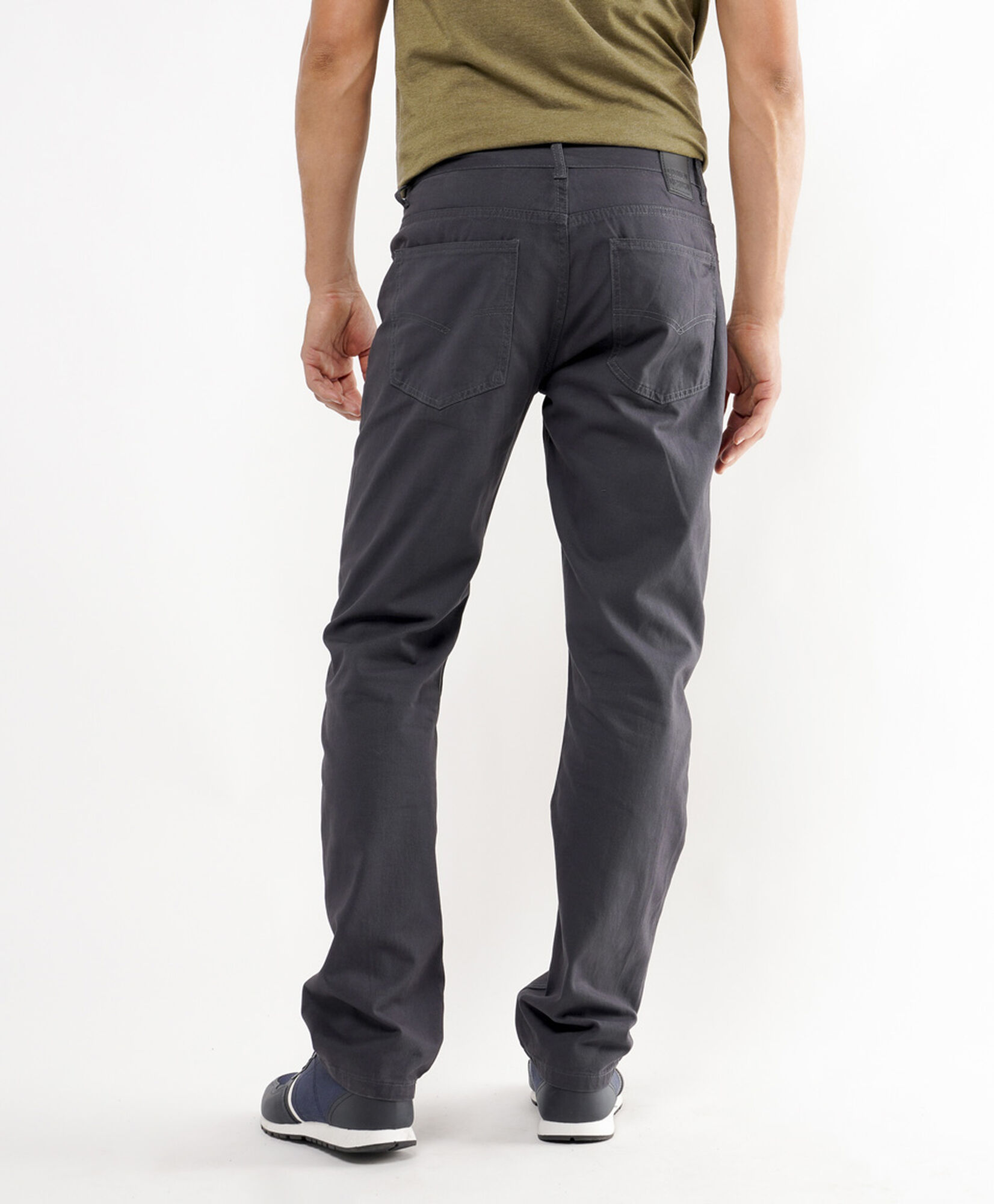 Pantalón hombre básico gris oscuro Pantalón hombre básico gris oscuro