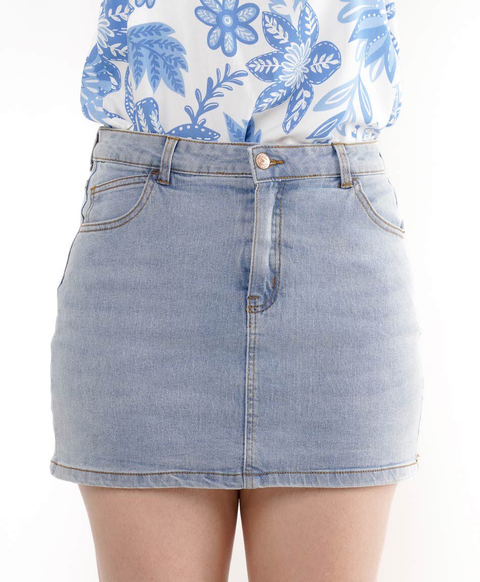 Mini falda mujer short denim