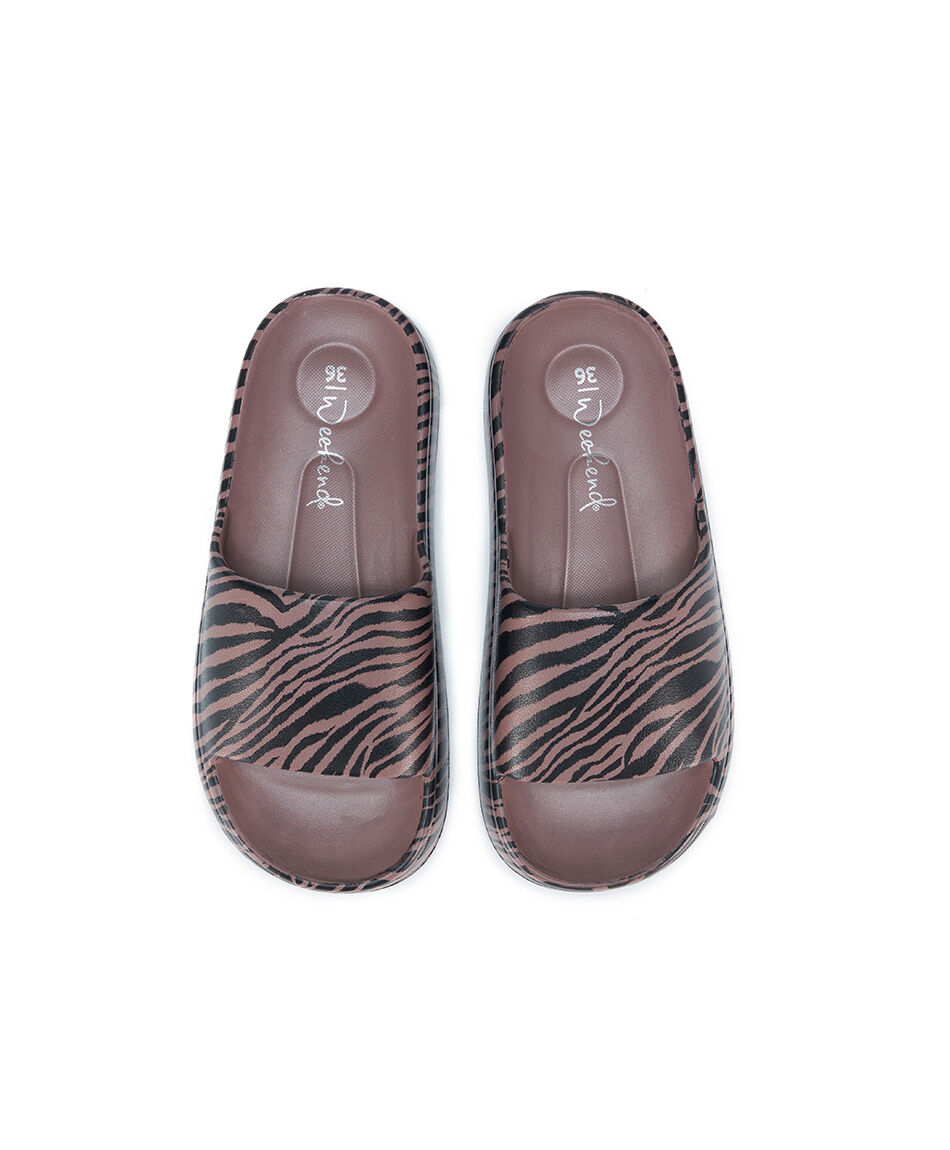 Sandalia mujer eva animal print