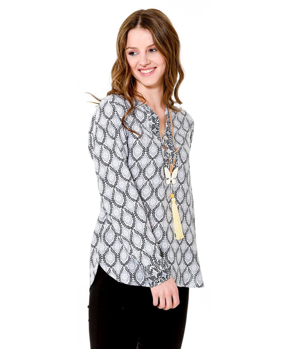 Blusa viscosa florcitas
