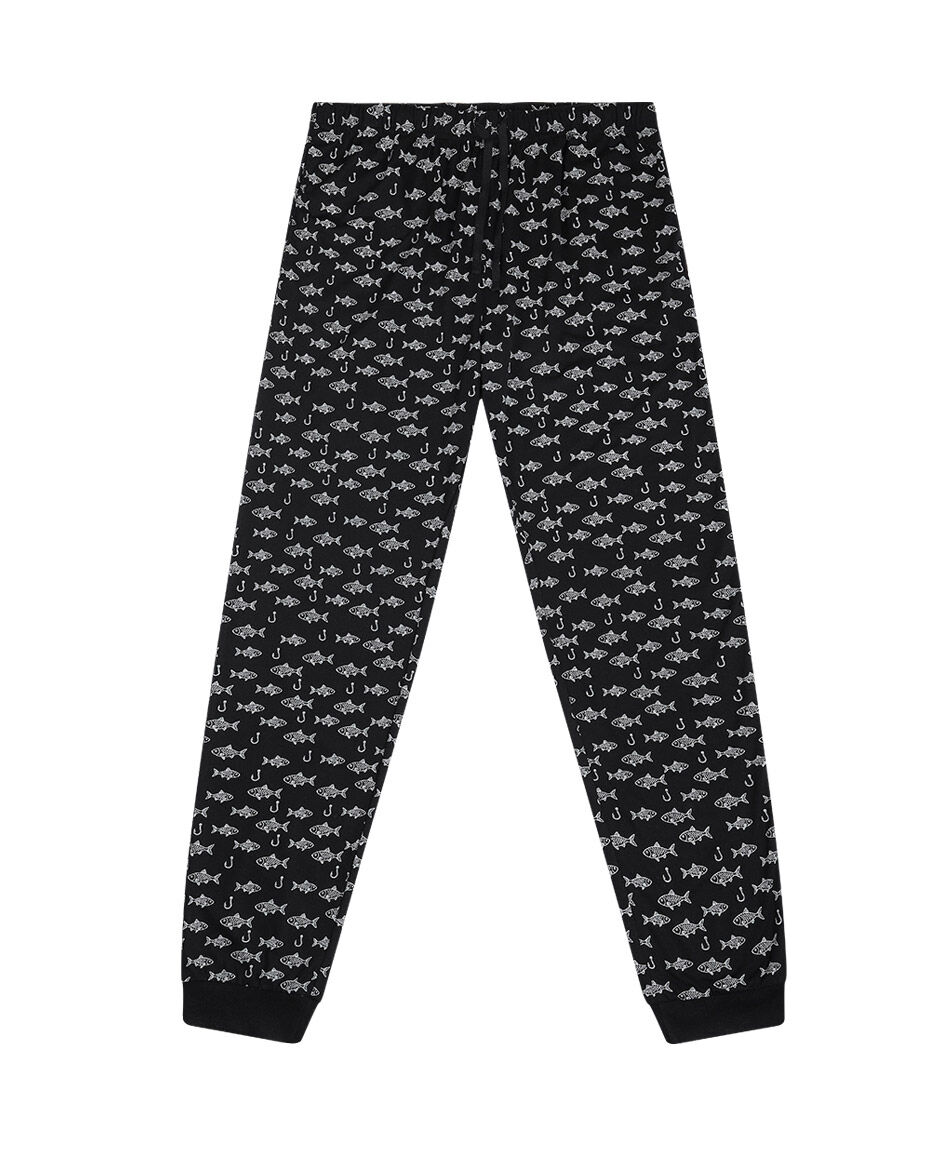 Pijama hombre estampado peces