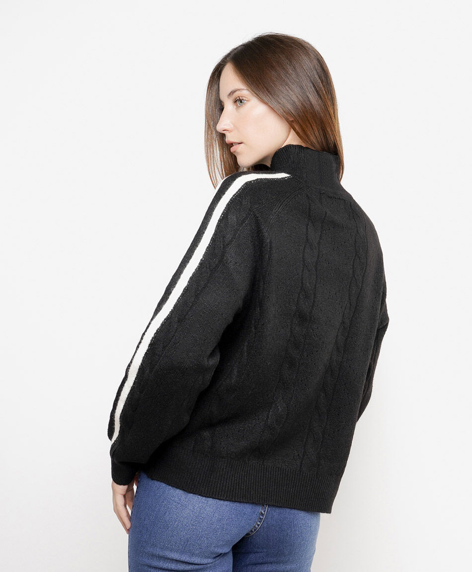 Sweater mujer doble l&iacute;nea lateral