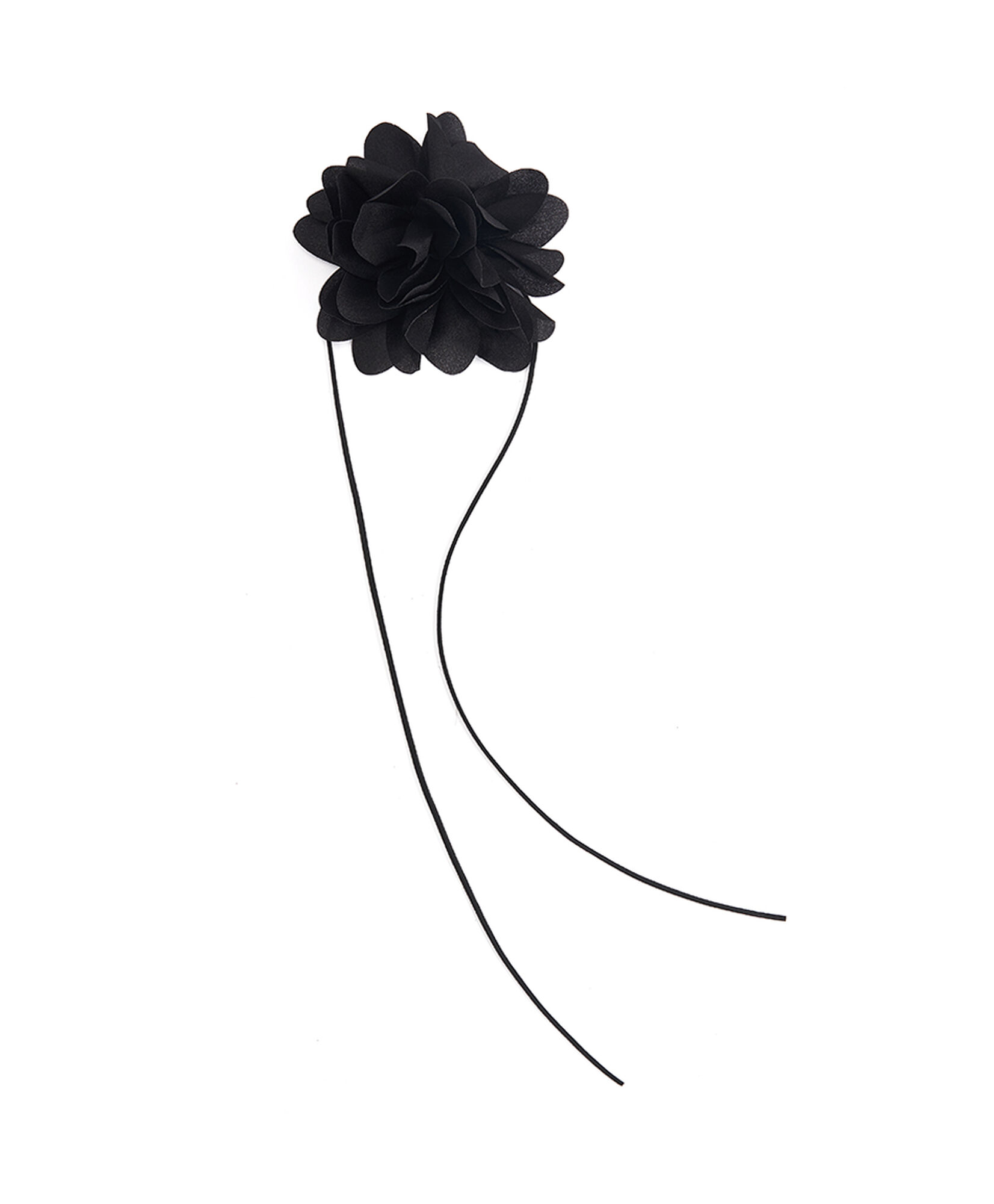 Collar mujer flor negra Collar mujer flor negra