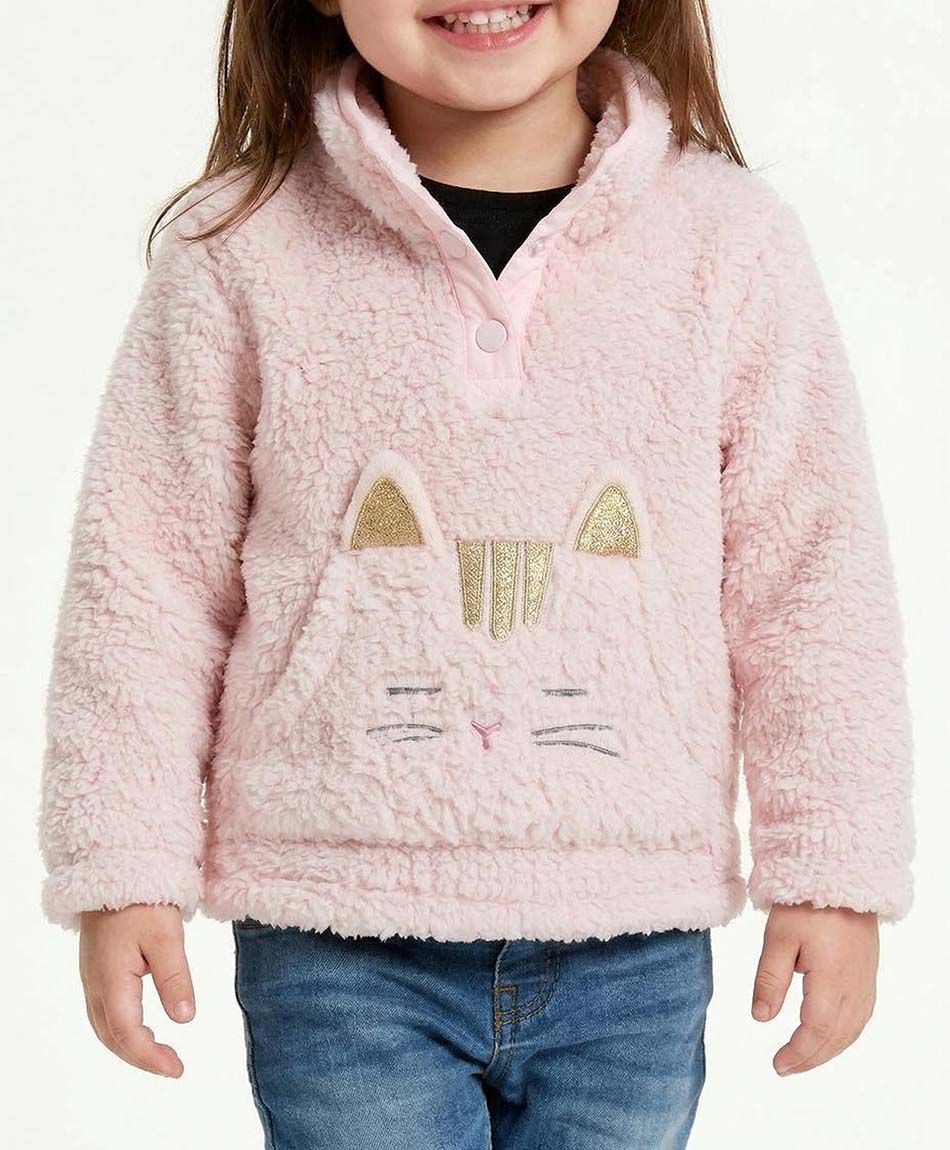 Poler&oacute;n beb&eacute; gato rosa