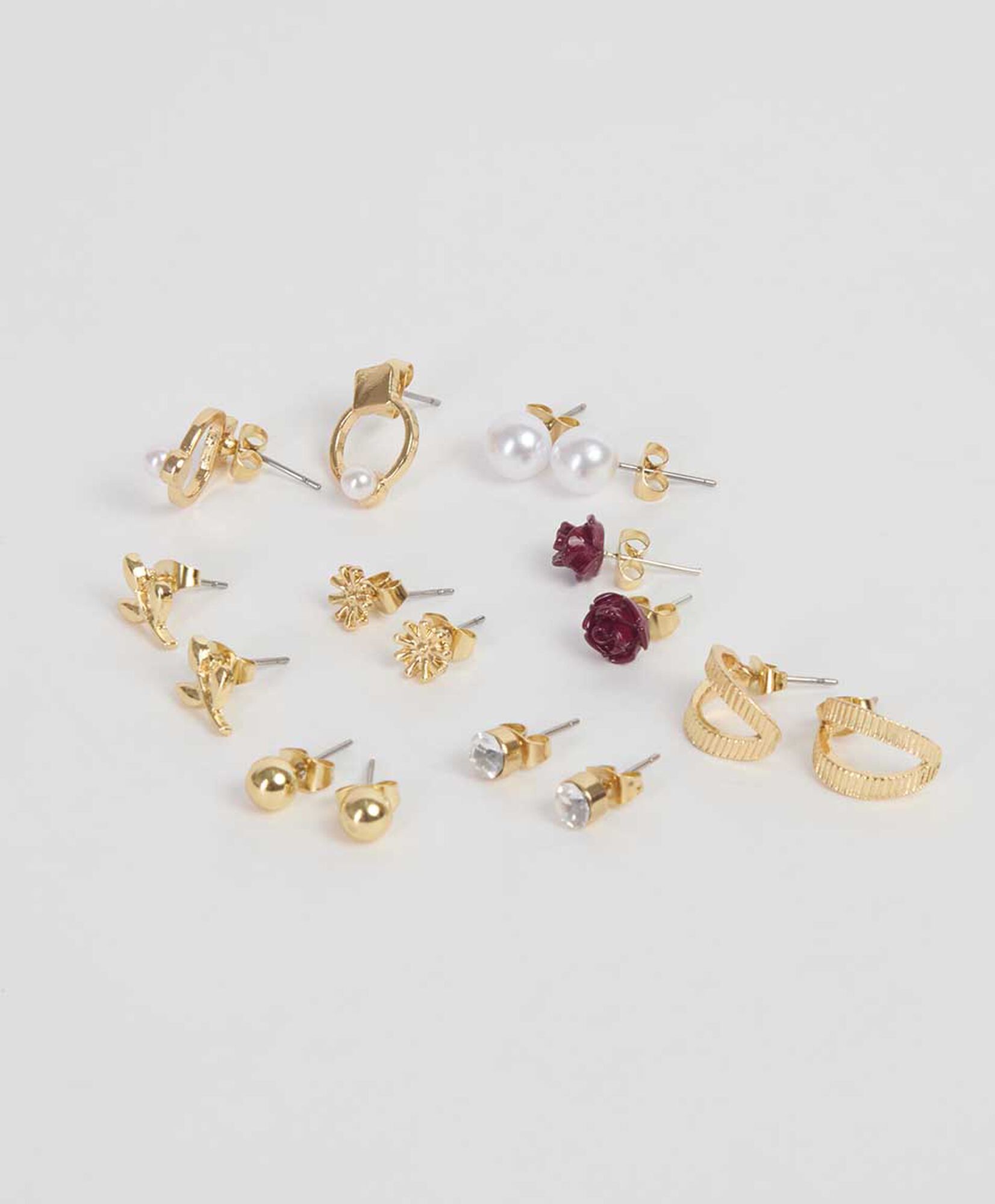 Set 8 aros mujer variedades Set 8 aros mujer variedades