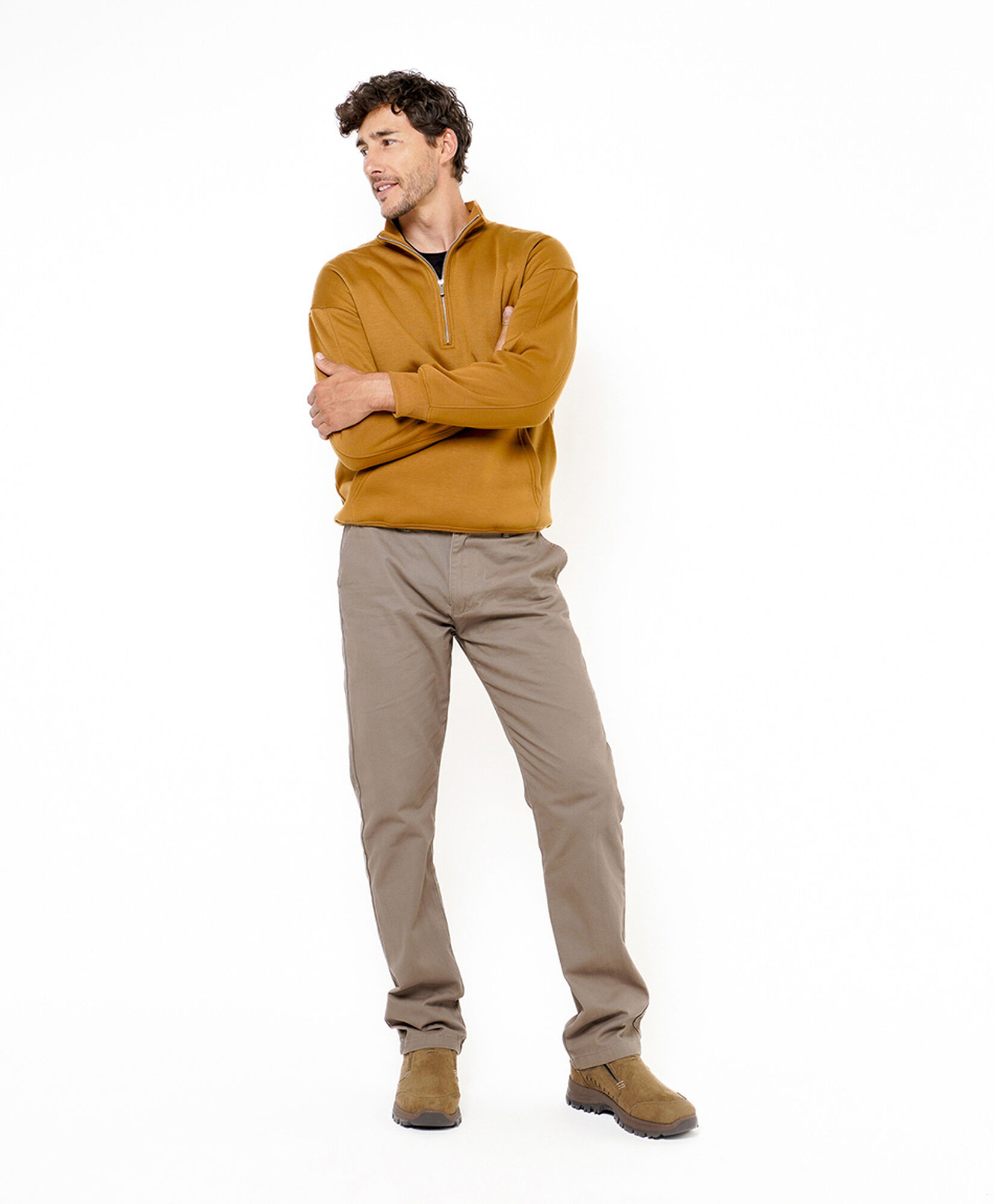 Pantalón hombre básico café Pantalón hombre básico café