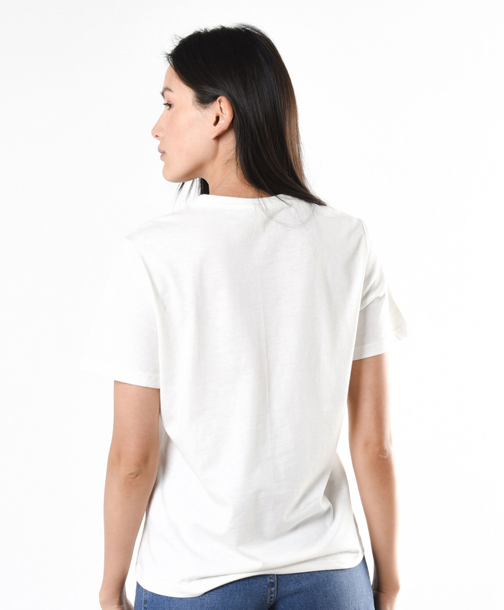 Polera mujer pájaros bordados Polera mujer pájaros bordados