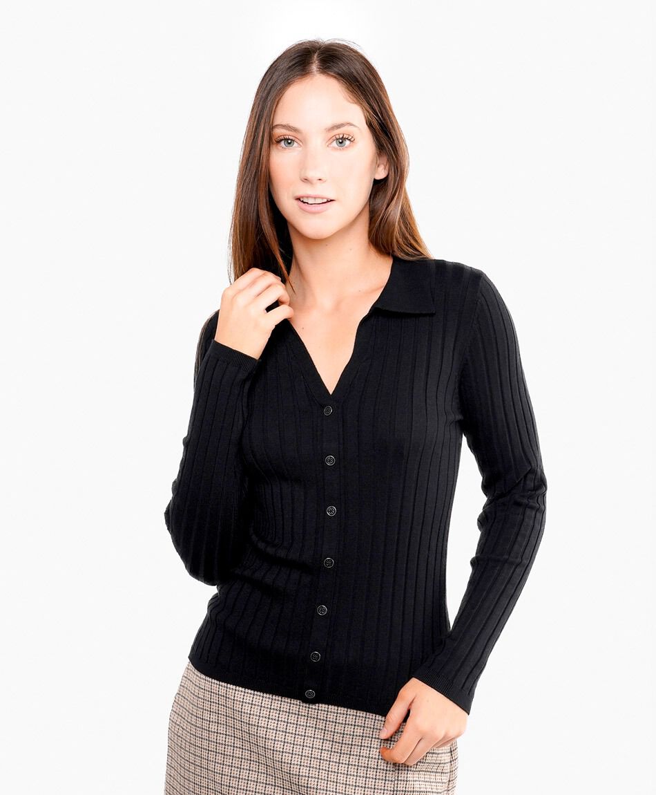 Cardigan mujer botones frontales